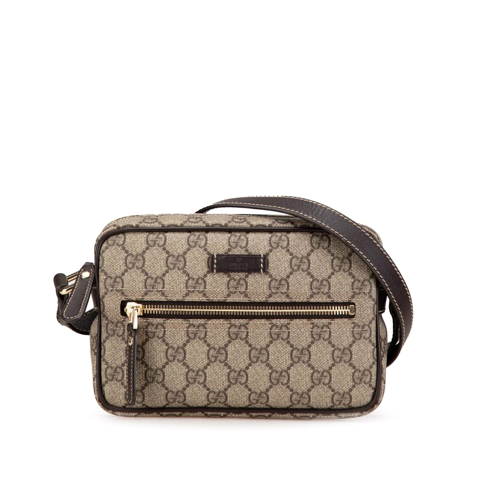 Gucci Gucci GG Supreme Crossbody Brown Size ONE SIZE - 1 Thumbnail