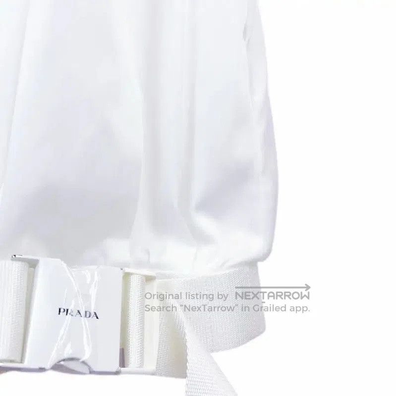 Prada Prada White Sleeveless Midi Dress for Women. Size S / US 4 / IT 40 - 4 Thumbnail