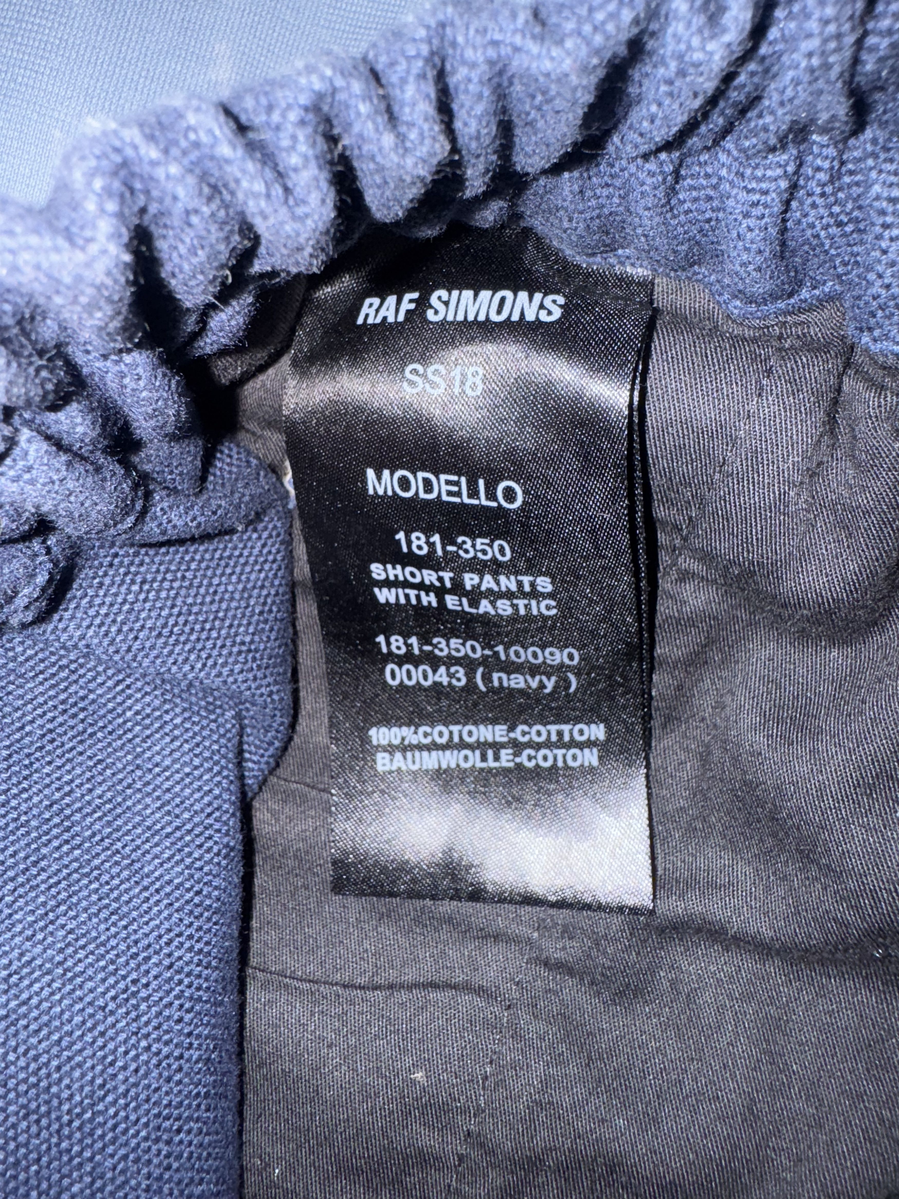 Raf Simons Navy Runway Elastic Waist Cropped Pant Size US 28 / EU 44 - 6 Thumbnail