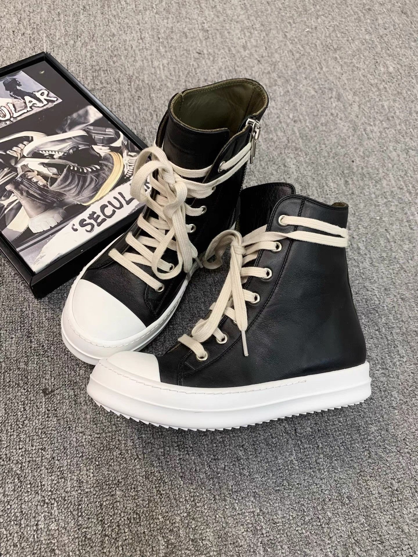 Rick Owens Rick Owens Mainline Smooth Leather Big Converse K34 Size US 6 / IT 36 - 4 Thumbnail