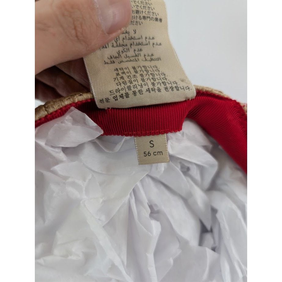 Gucci o1rshd1 Size: S / Baseball Cap / Hat in Beige/Red Size ONE SIZE - 16 Thumbnail