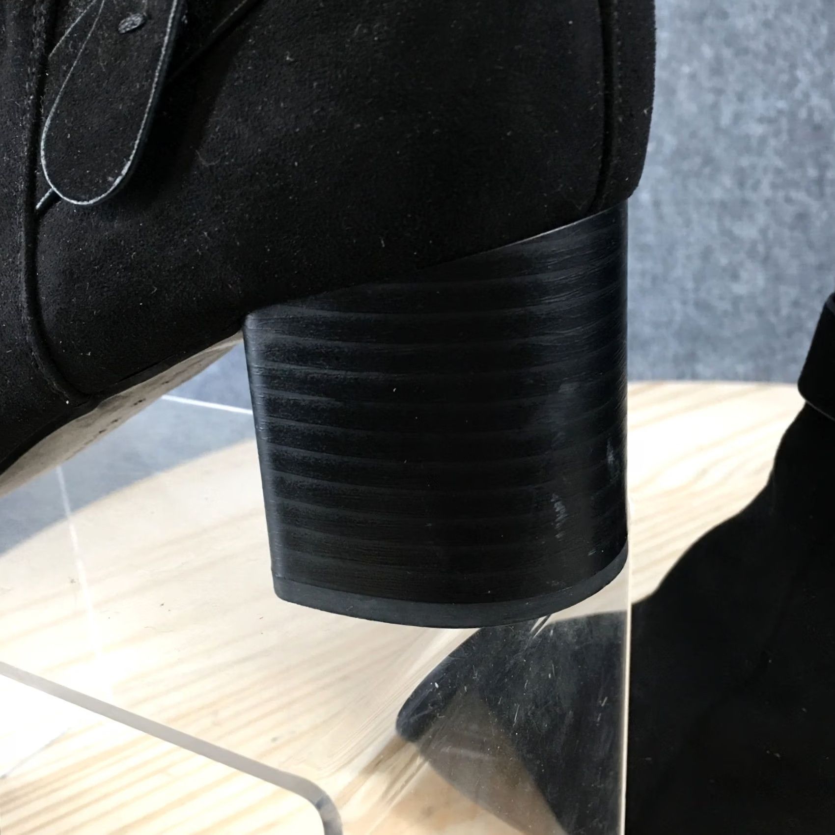 Vintage Kelly & Katie Boots Womens 6.5 M Alburitel Heeled Side Zip Ankle Bootie Black Boots Size US 7 / IT 37 - 6 Thumbnail