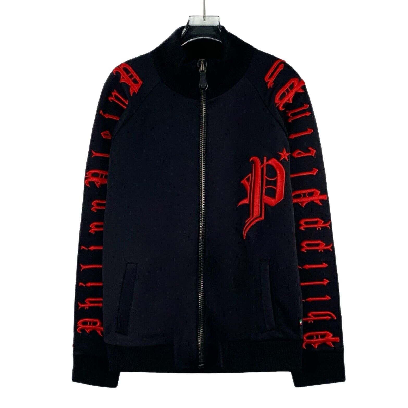 Philipp Plein Philipp Plein Gothic Red Embroidery Jogging Jacket L Size US L / EU 52-54 / 3 - 1 Thumbnail