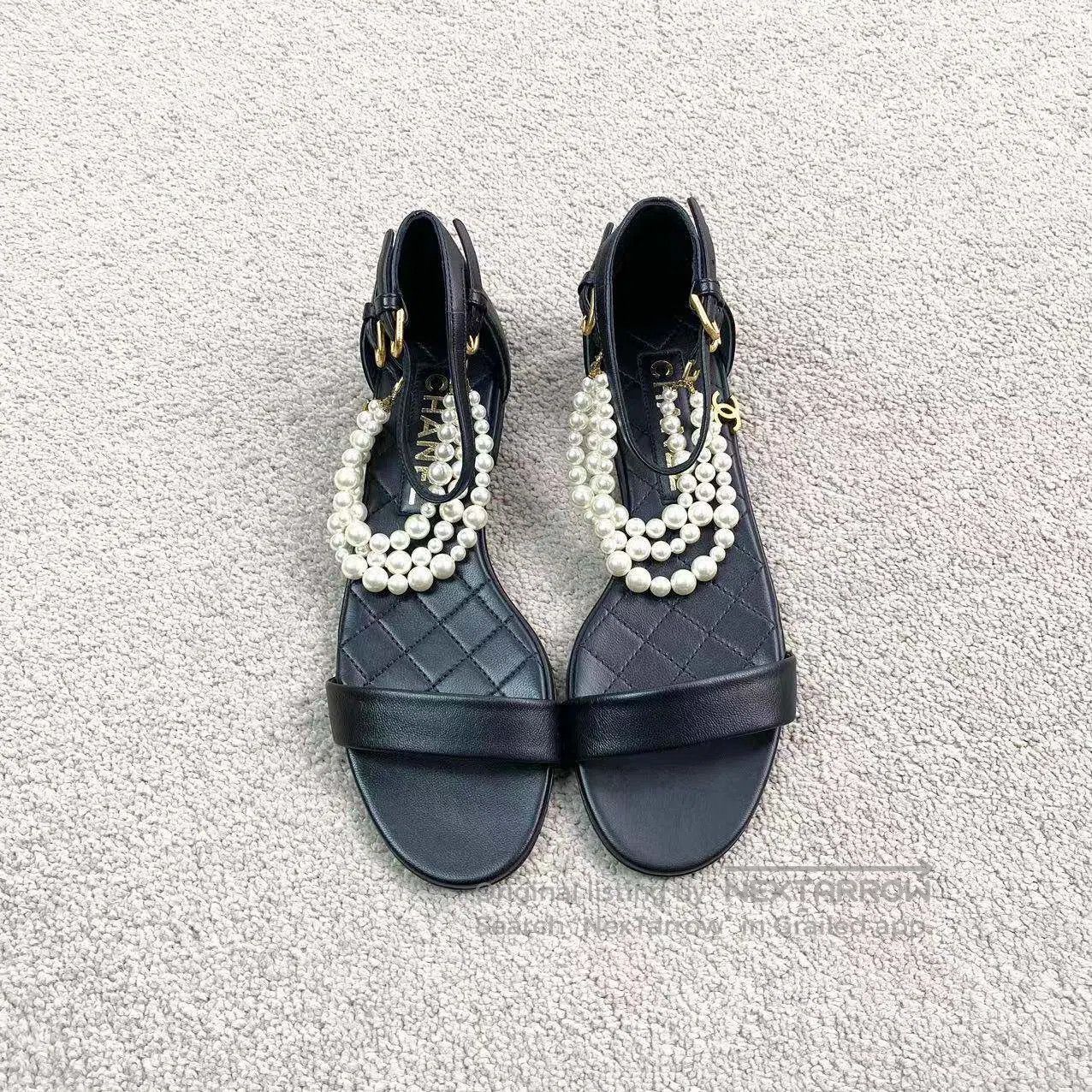 Chanel Chanel Pearl flat sandals| Size US 7 / IT 37 - 2 Thumbnail
