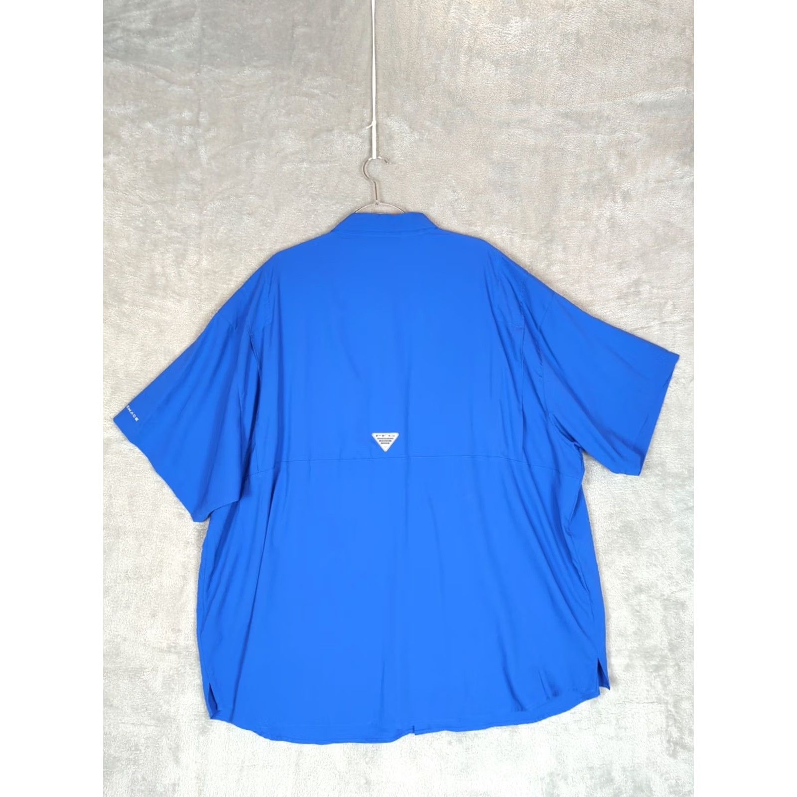 Vintage Columbia Tamiami PFG Fishing Shirt 4X Blue Short Sleeve Button-Up Collared Pocketed Relaxed Fit Mens Mens Big & Tall Shirt Size US XXL / EU 58 / 5 - 2 Thumbnail