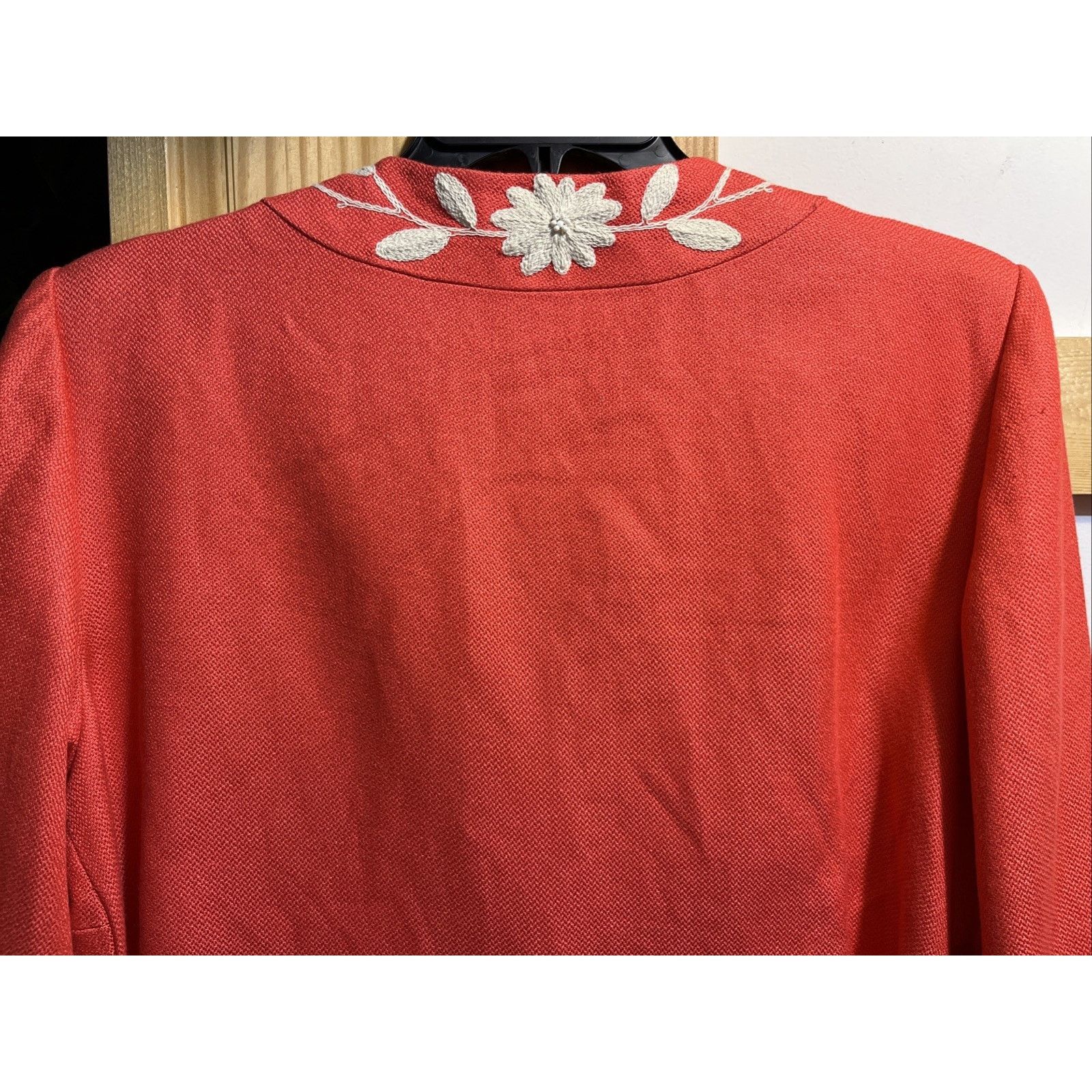 Other PETER NYGARD Womens 16 Red Linen Blend Floral Blazer Size XXL / US 16-18 / IT 52-54 - 9 Thumbnail