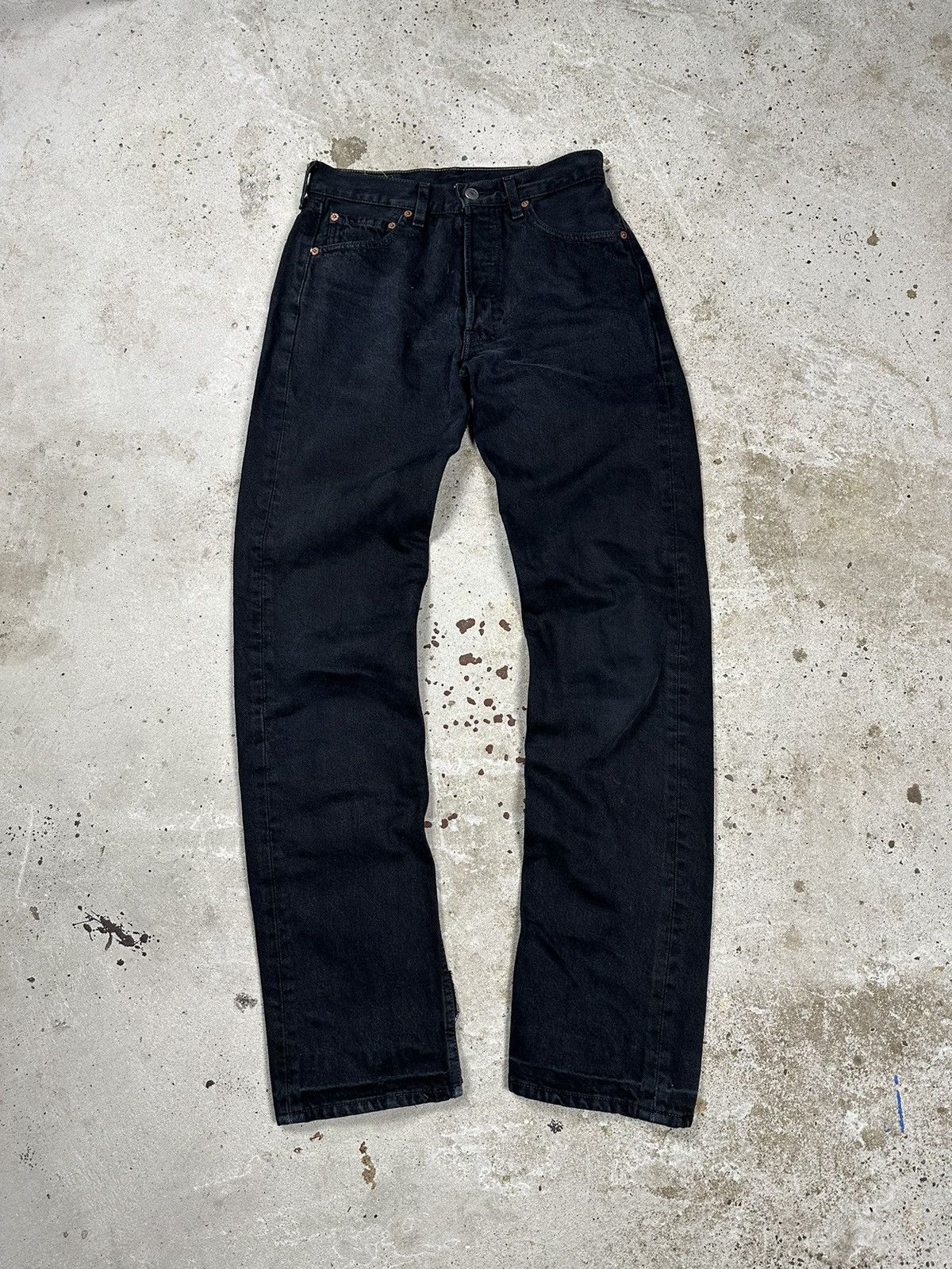 Levi's × Vintage Vintage 1997 Levi’s 501 Black Denim Pants Jeans Made in USA Size US 29 - 2 Thumbnail