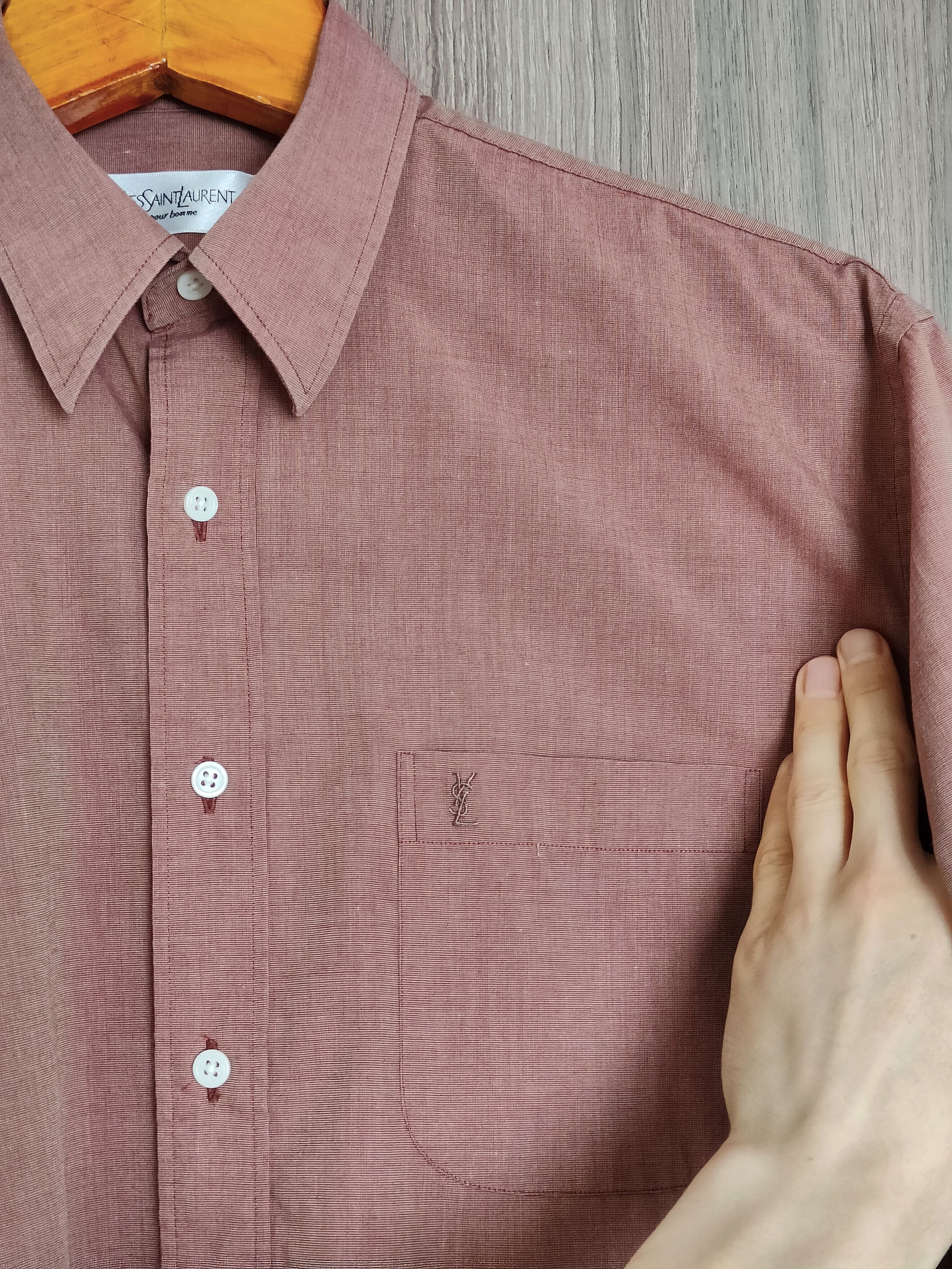 Yves Saint Laurent Yves Saint Laurent Shirt Ysl Vintage Yves Saint Laurent Size US M / EU 48-50 / 2 - 2 Thumbnail