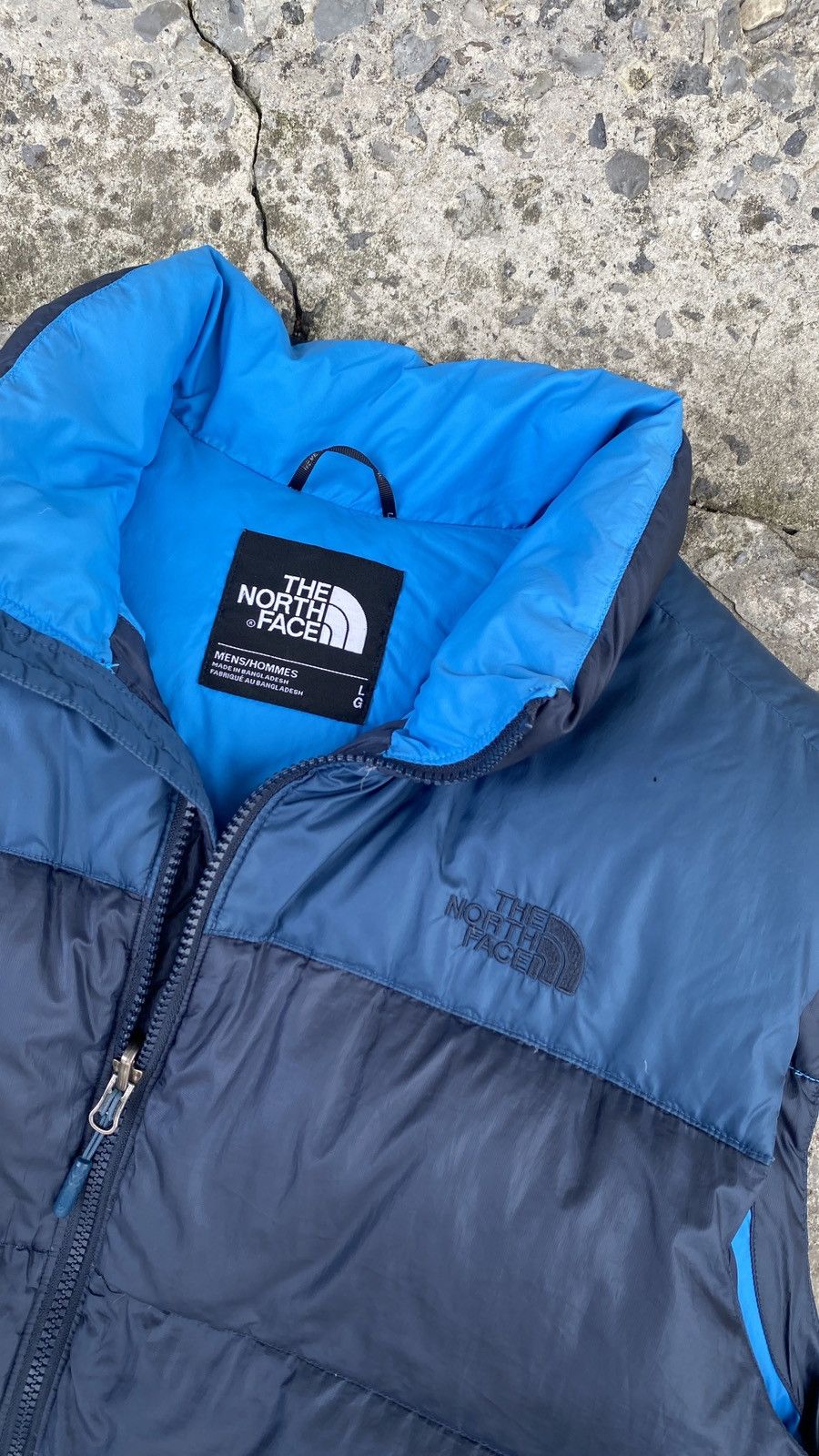 The North Face × Vintage Vintage The North Face Retro Nuptse Puffer Vest Distressed Size US L / EU 52-54 / 3 - 6 Thumbnail