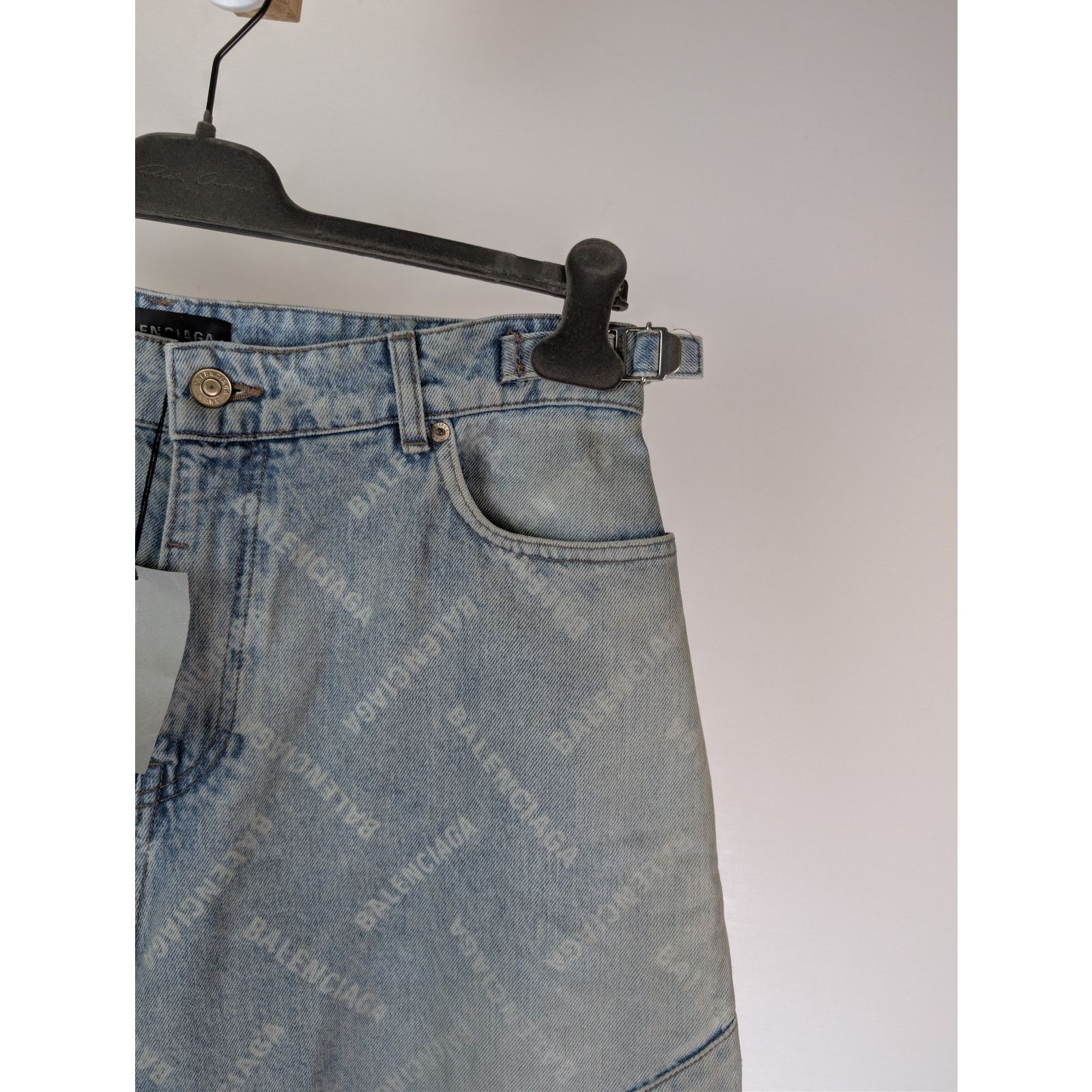 Balenciaga o1rshd1 Cargo Pants in Blue Size US 32 / EU 48 - 4 Thumbnail