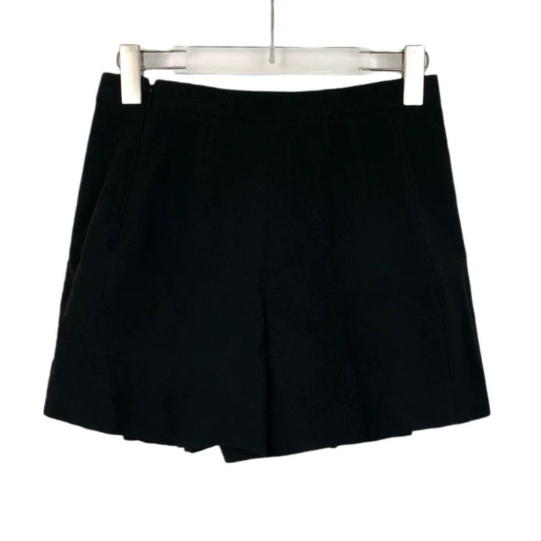 Saint Laurent Paris Saint Laurent Black Vertical Beaded Casual Pleated Culottes Size 37" - 2 Thumbnail