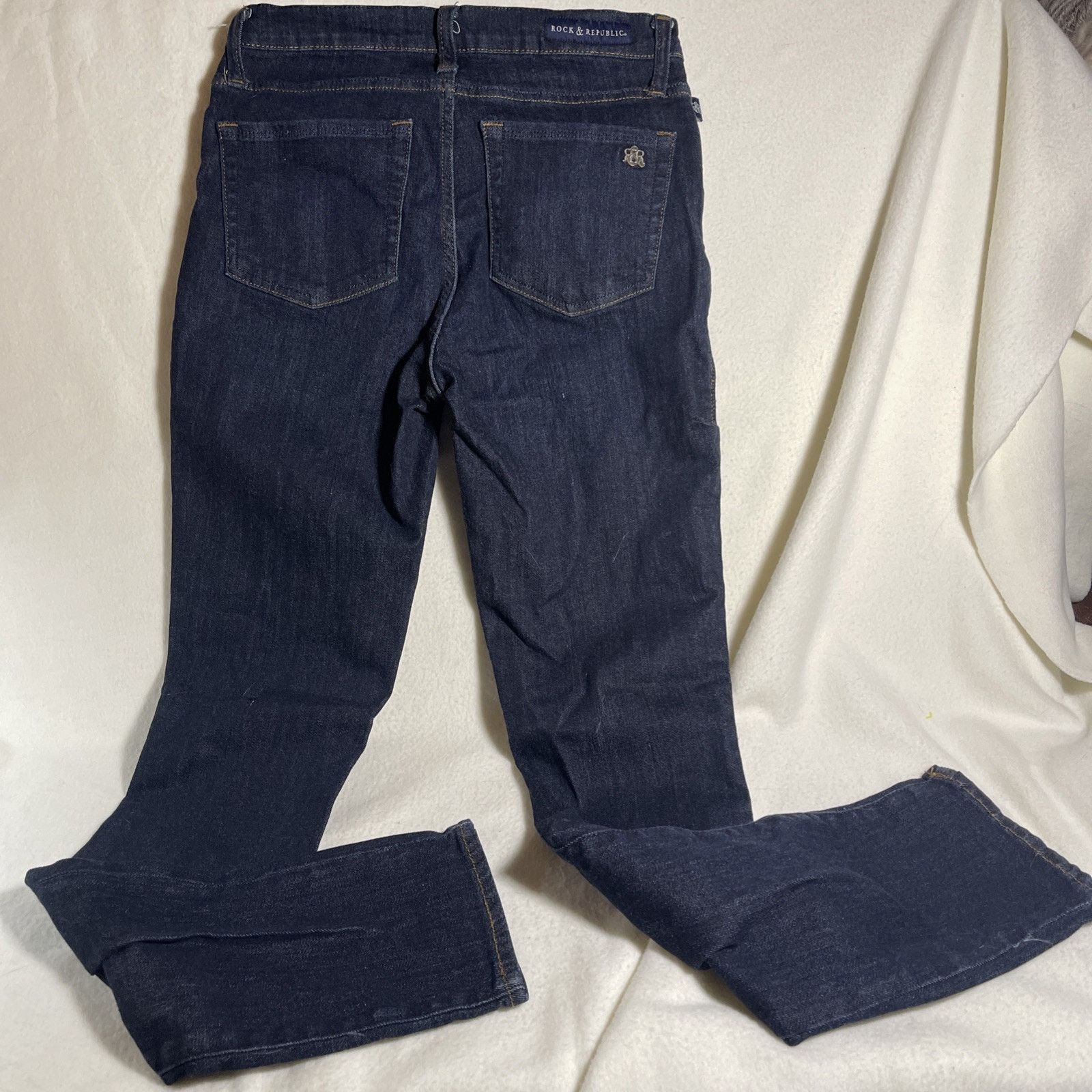 Rock & Republic Rock & Republic Women's Berlin Skinny 10 Dark Wash Rx -Fixx Size 32" / US 10 / IT 46 - 5 Thumbnail