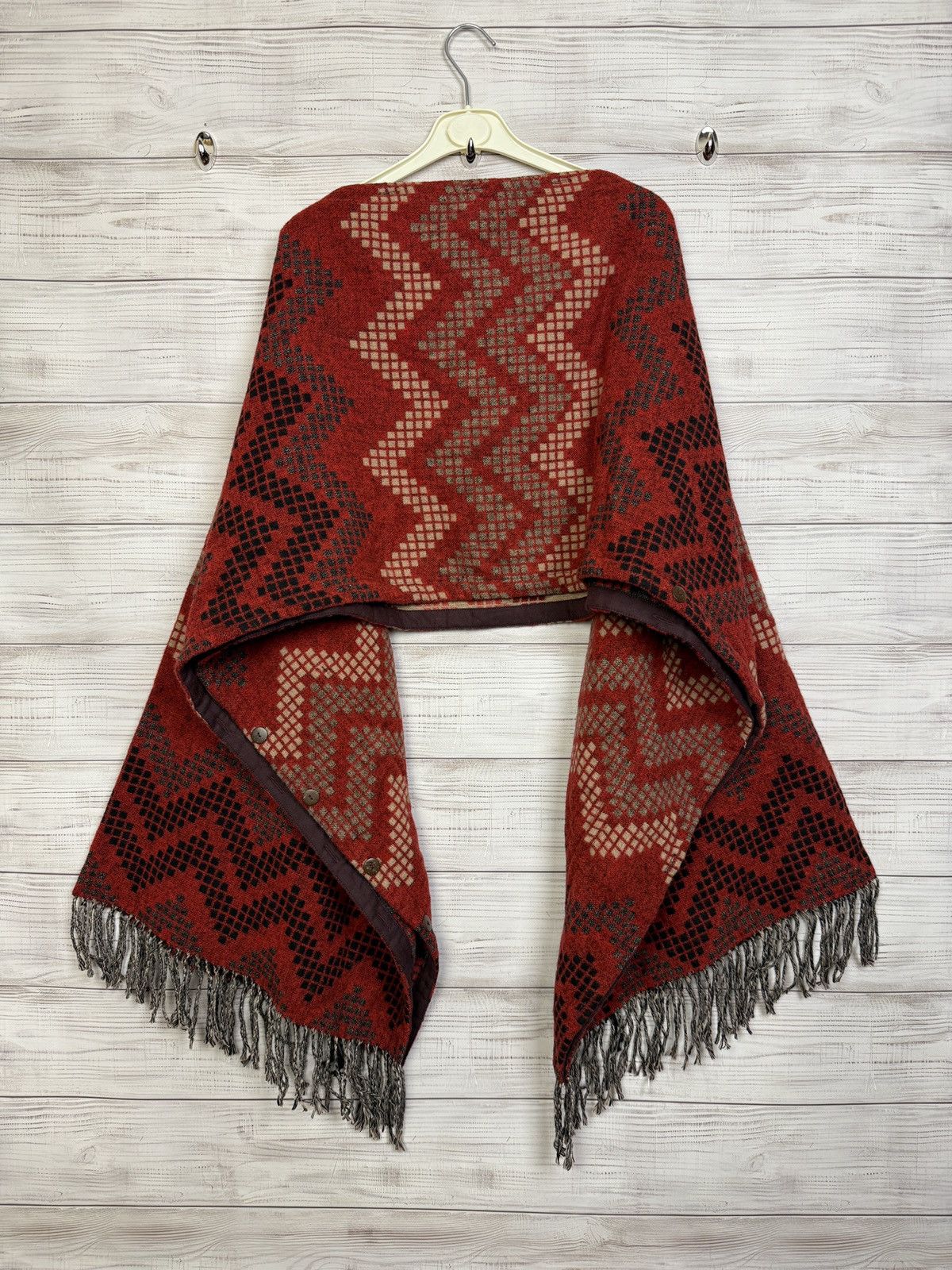 RRL Ralph Lauren RRL Ralph Lauren Wool Poncho Western Pattern Size ONE SIZE - 2 Thumbnail