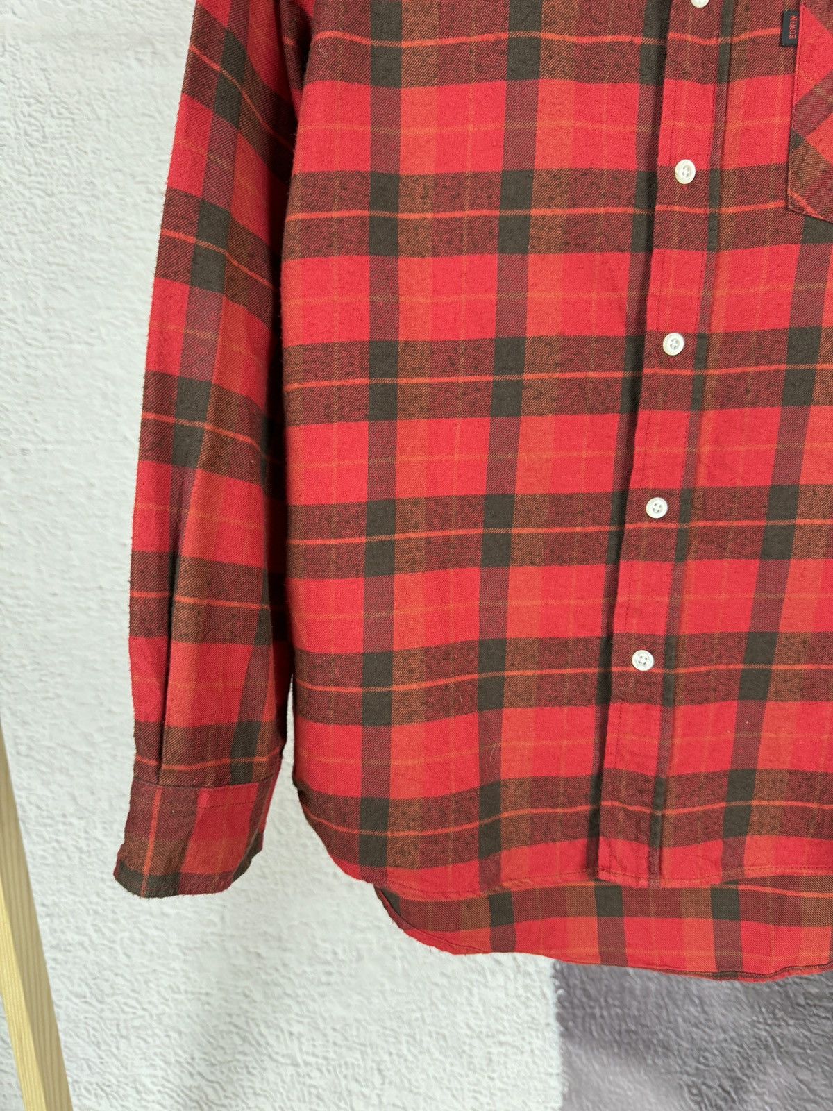 Edwin × Japanese Brand Edwin Wildfire Japan checkered flannel long sleeve shirt Size US L / EU 52-54 / 3 - 6 Thumbnail