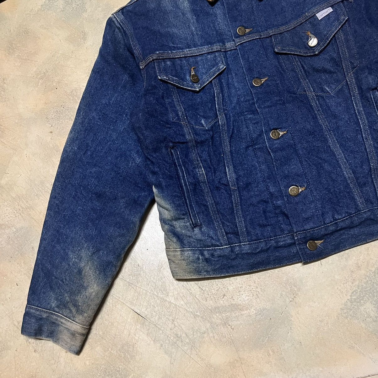 Carhartt Vintage Carhartt Work Wear Denim Jacket Size US S / EU 44-46 / 1 - 4 Thumbnail