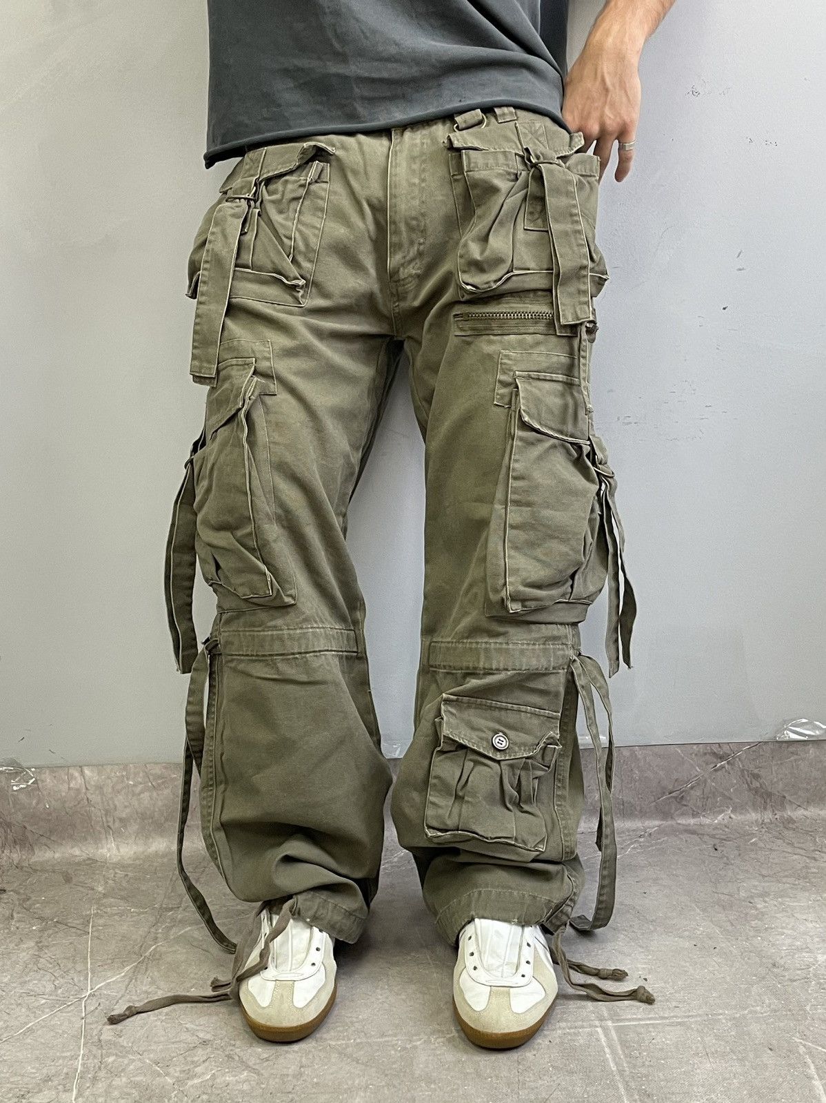 Jack & Jones Rare bondage Junya watanbe style cargo baggy pants y2k Size US 34 / EU 50 - 1 Thumbnail