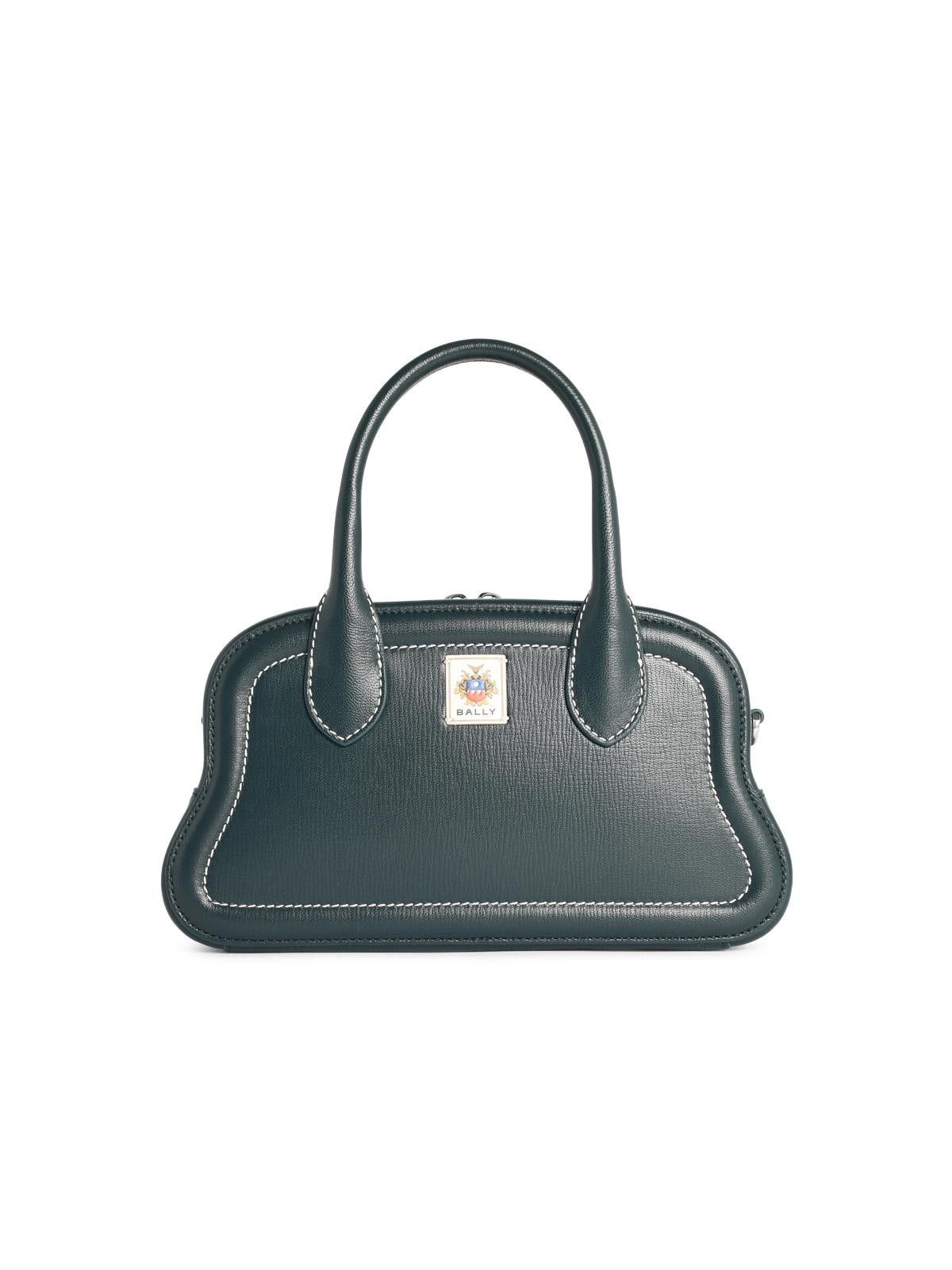 Bally BALLY 'Unda' Seaweed-Colored Garnet Leather Bag Size ONE SIZE - 1 Thumbnail