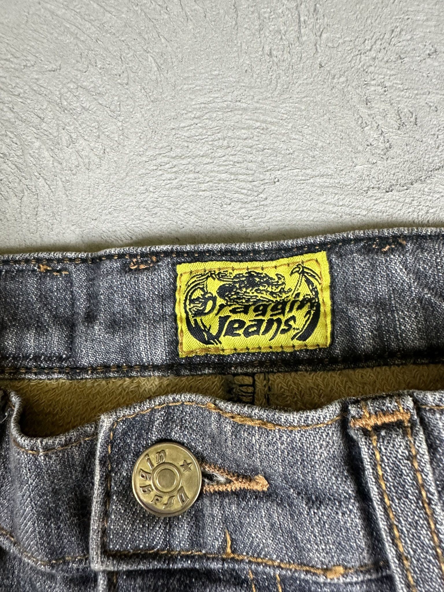Draggin Jeans Vintage Y2k Draggin Jeans Faded Baggy Denim Jeans 00s Size US 34 / EU 50 - 9 Thumbnail