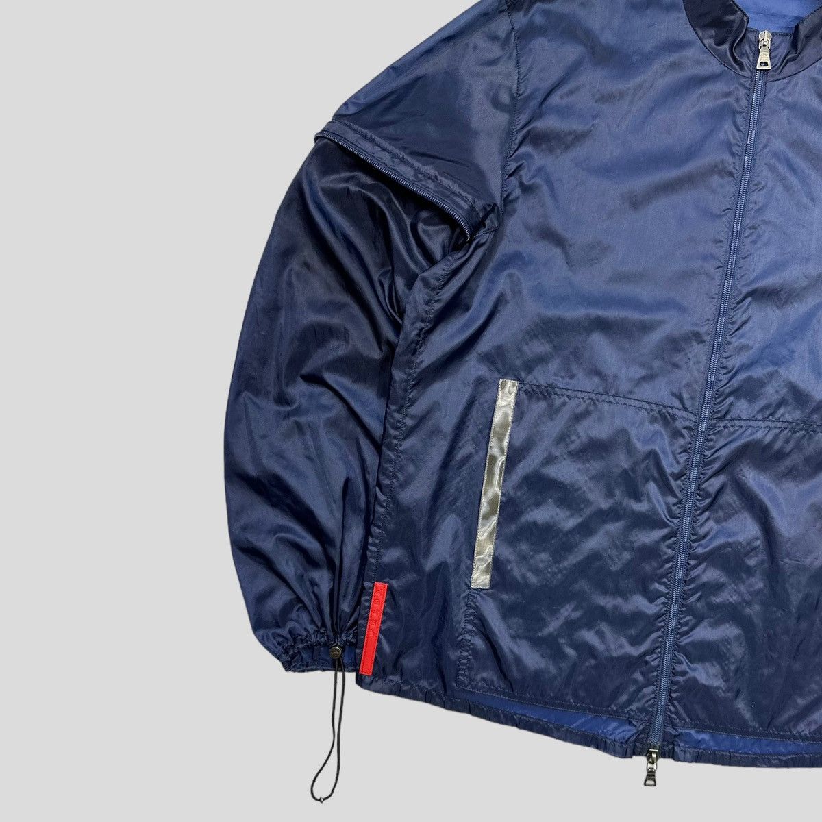 Prada Prada Sport SS99 Convertible Blue Transparent 3m Jacket IT48 Size US M / EU 48-50 / 2 - 4 Thumbnail