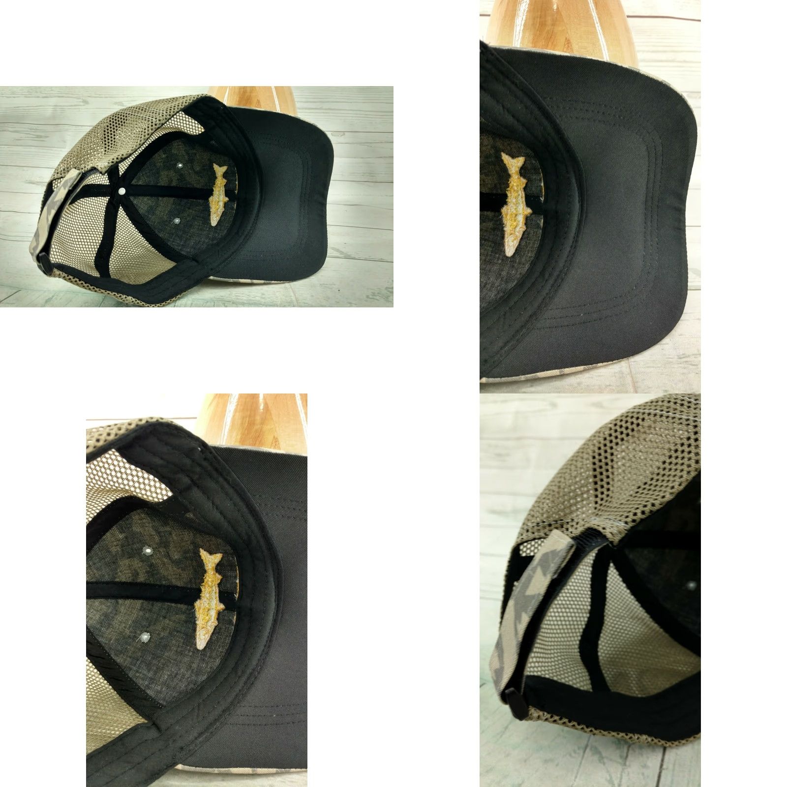 Logo 7 MaxCatch Ballcap Hat Green Camo Gold Logo Adjustable Men Baseball Cap Size ONE SIZE - 8 Thumbnail