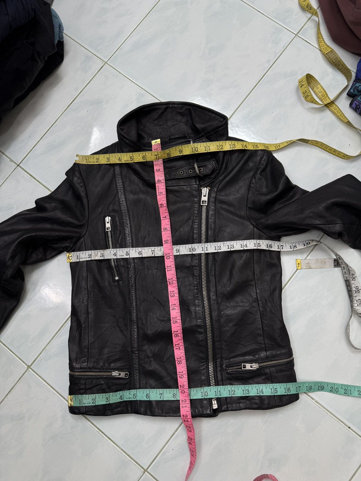 Allsaints 🔥🔥🔥ARCHIVE ALLSAINTS LEATHER JACKET Size S / US 4 / IT 40 - 13 Thumbnail