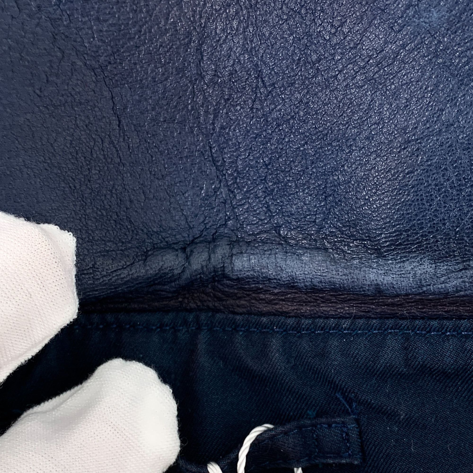 Burberry Burberry Deep Blue Cotton Double-Breasted Trench Coat W/ Lea Size M / US 6-8 / IT 42-44 - 3 Thumbnail