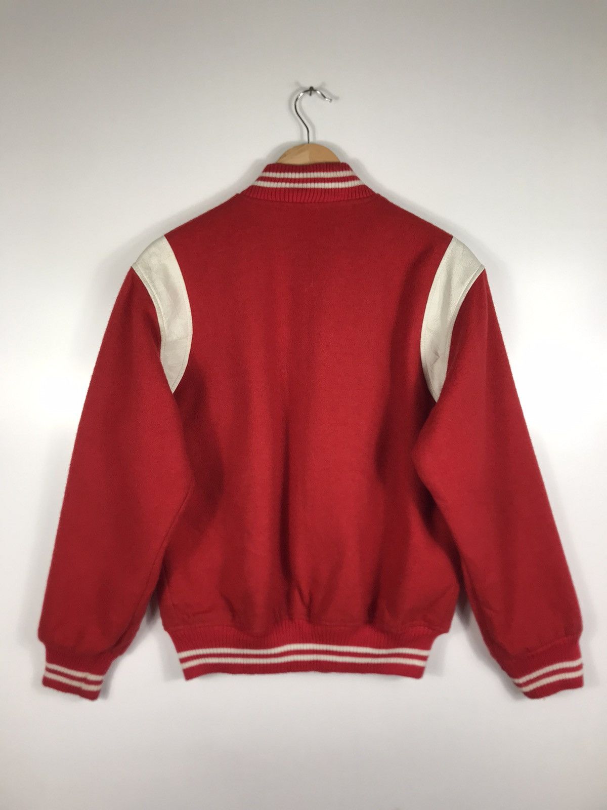 Vintage ⚡️Vintage La Crosse Red Varsity Jacket Size US L / EU 52-54 / 3 - 15 Thumbnail