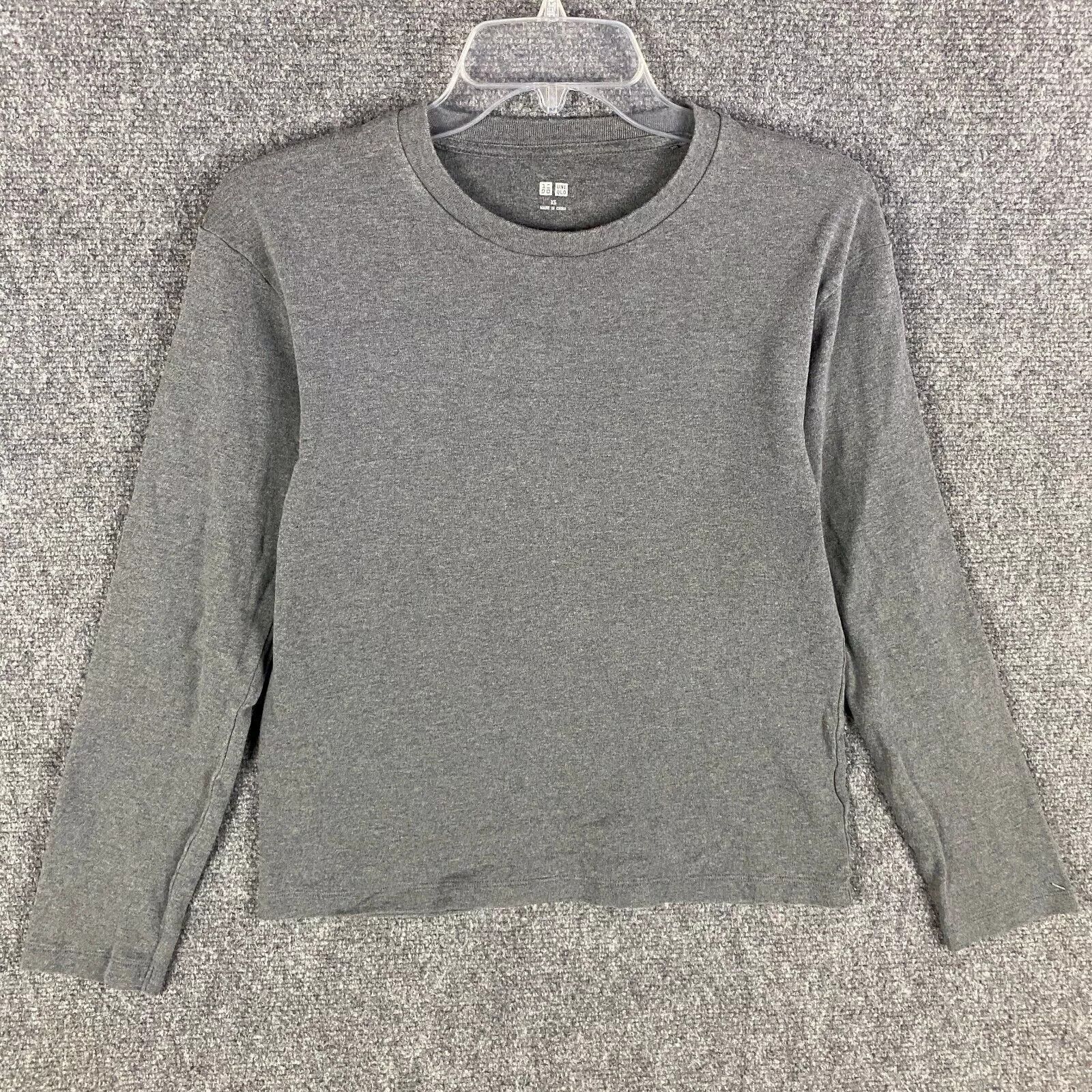 Uniqlo Uniqlo T-Shirt Women's XS Long Sleeve 100% Cotton Gray Size XS / US 0-2 / IT 36-38 - 1 Thumbnail
