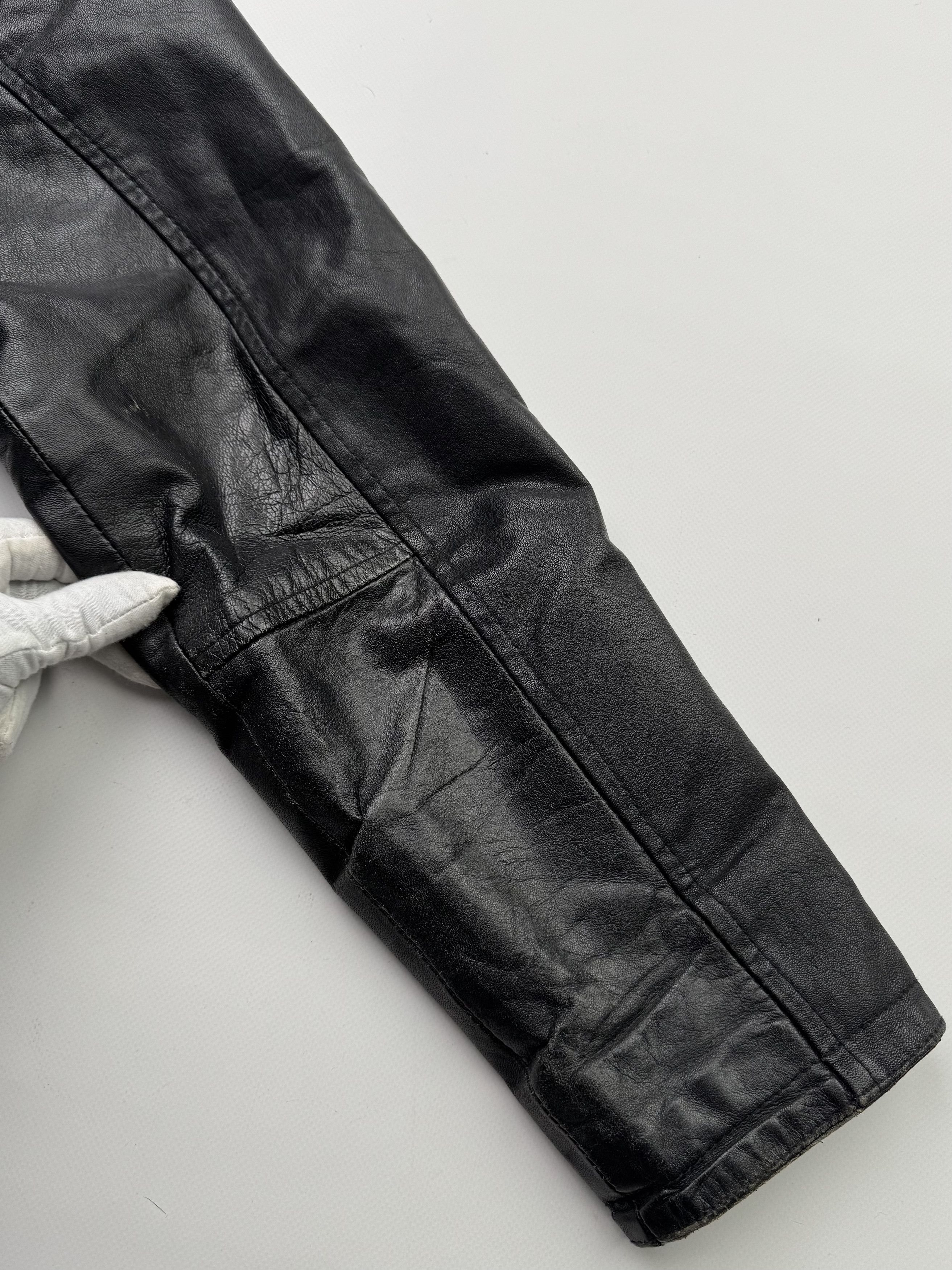 Japanese Brand Vintage Time Faded Leather Bomber Jacket(V36)E2 Size US L / EU 52-54 / 3 - 15 Thumbnail