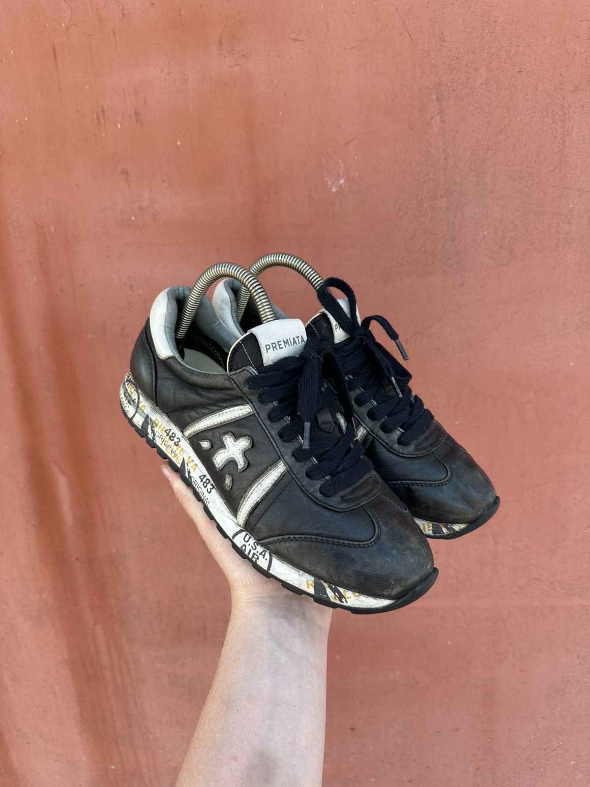 Premiata × Vintage Vintage Premiata Leather Sneakers Low-Top Y2K Old Money Size US 7 / EU 40 - 1 Thumbnail