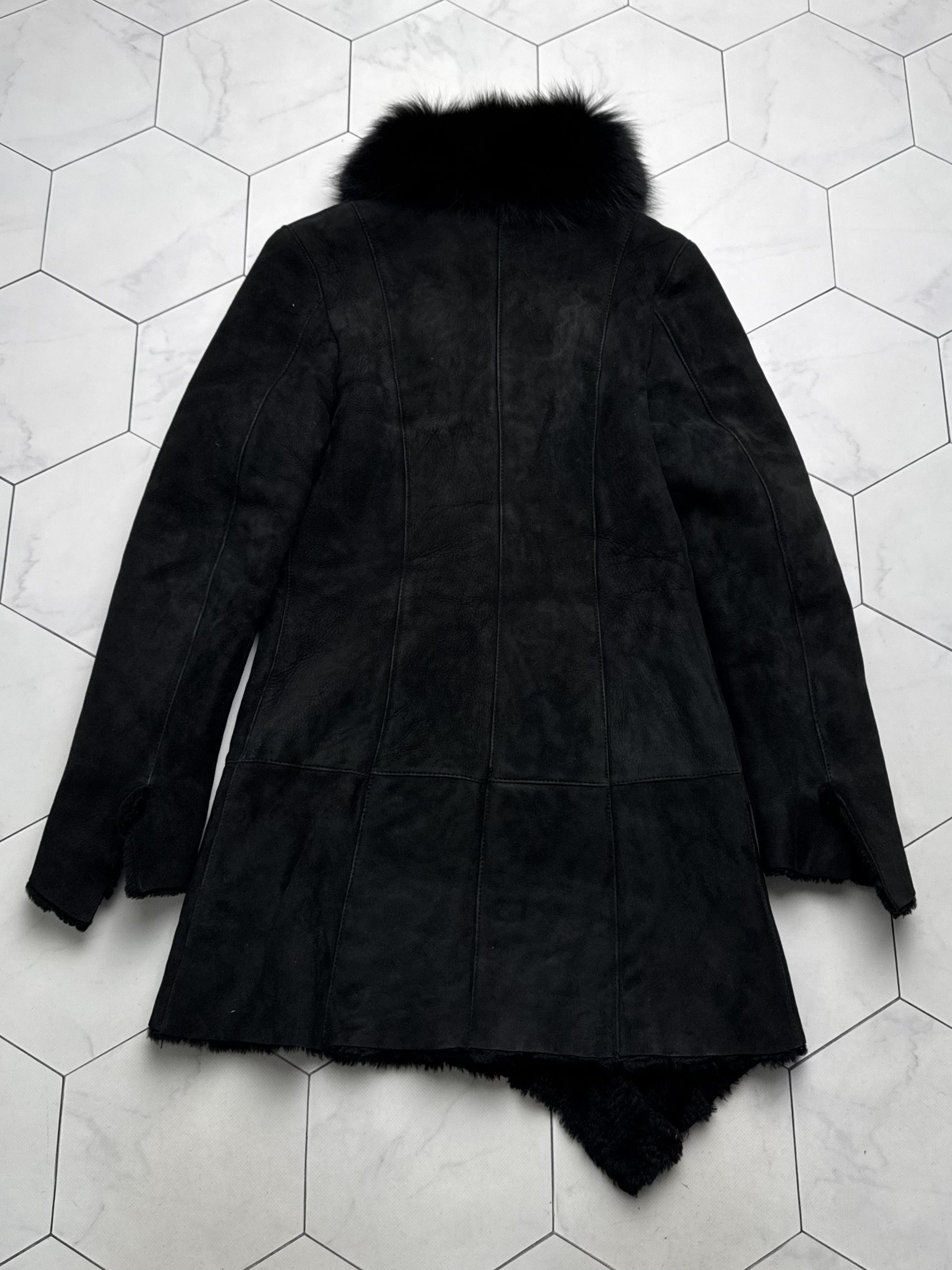 Vintage Vintage Real Sheepskin Asymmetry Coat (B550) Size S / US 4 / IT 40 - 16 Thumbnail
