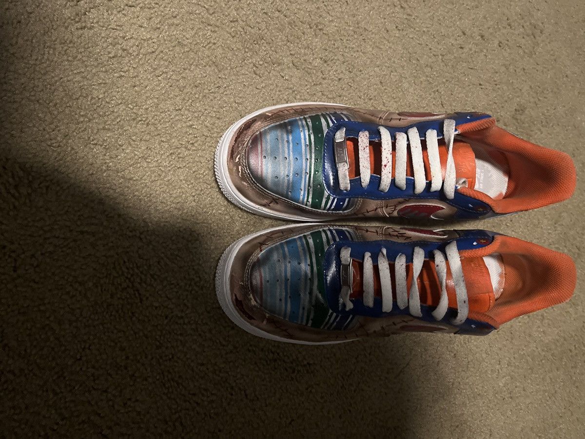Nike CUSTOM CHUCKY AIR FORCE ONES Size US 12 / EU 45 - 5 Thumbnail