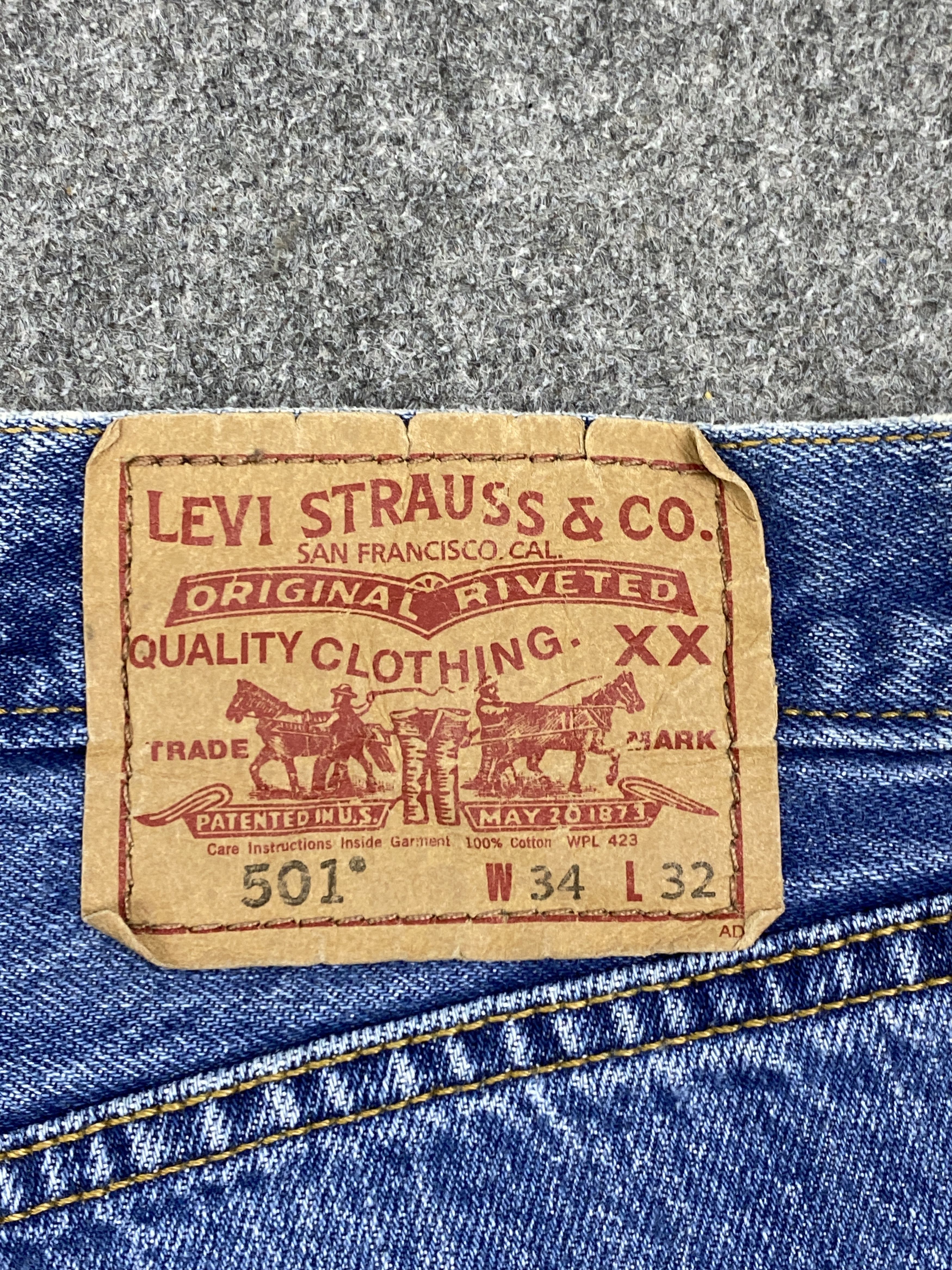 Levi's Blue Denim Vintage Levi's 501 Jeans DP2831 Size US 32 / EU 48 - 5 Thumbnail