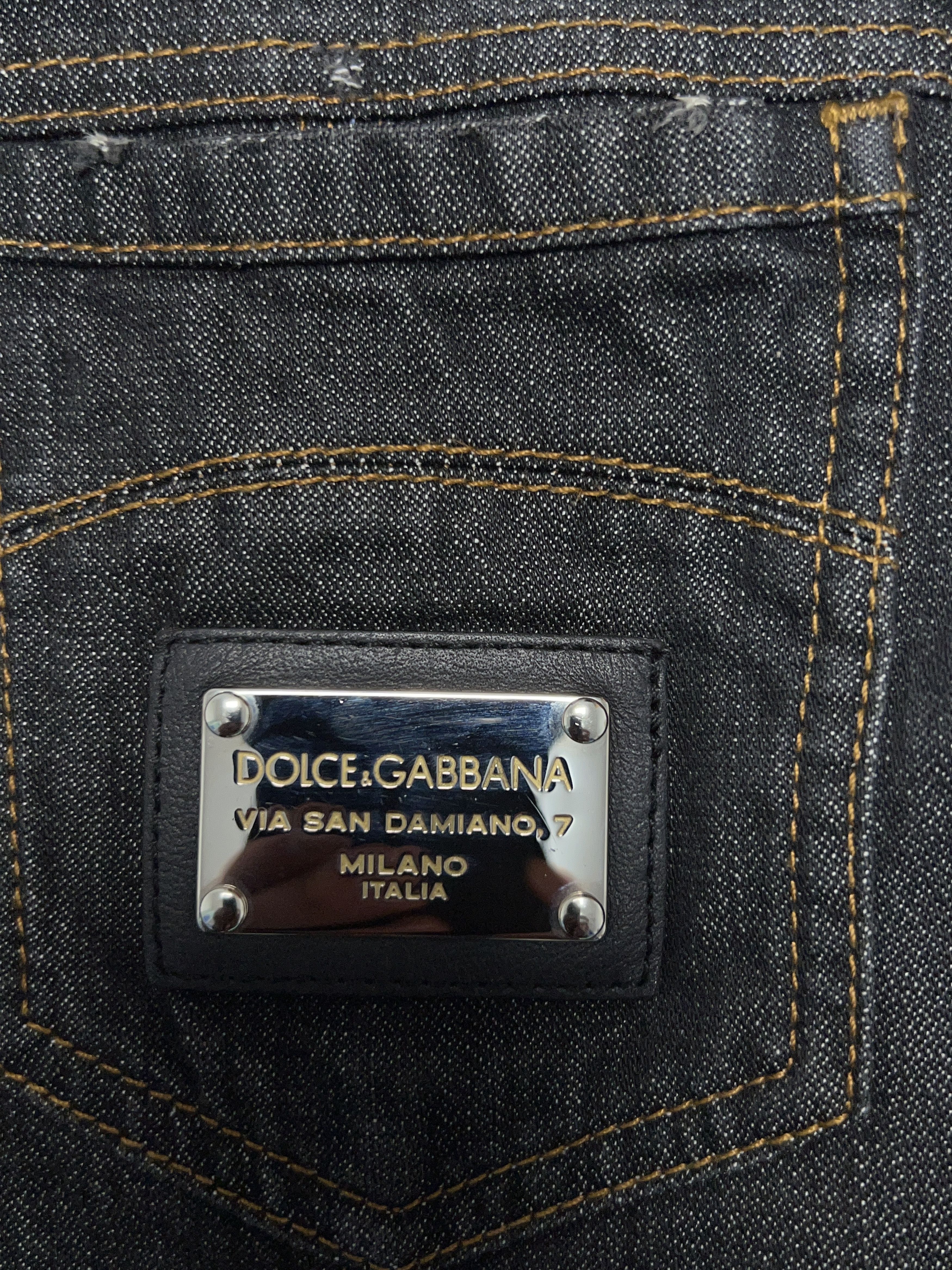 Dolce & Gabbana Mens Distressed Wool Denim Hybrid Jacket Bomber Size US L / EU 52-54 / 3 - 4 Thumbnail