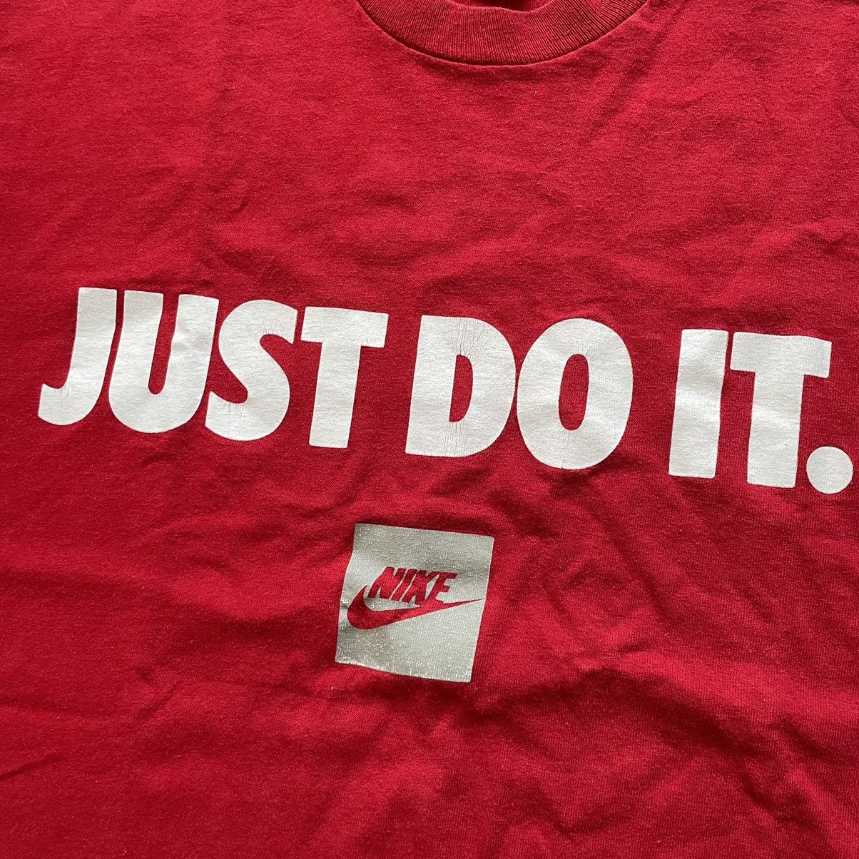 Nike × Vintage 90s BOXY LOGO SWOOSH NIKE BAGGY TEE SHIRT JUST DO IT Size US M / EU 48-50 / 2 - 3 Thumbnail