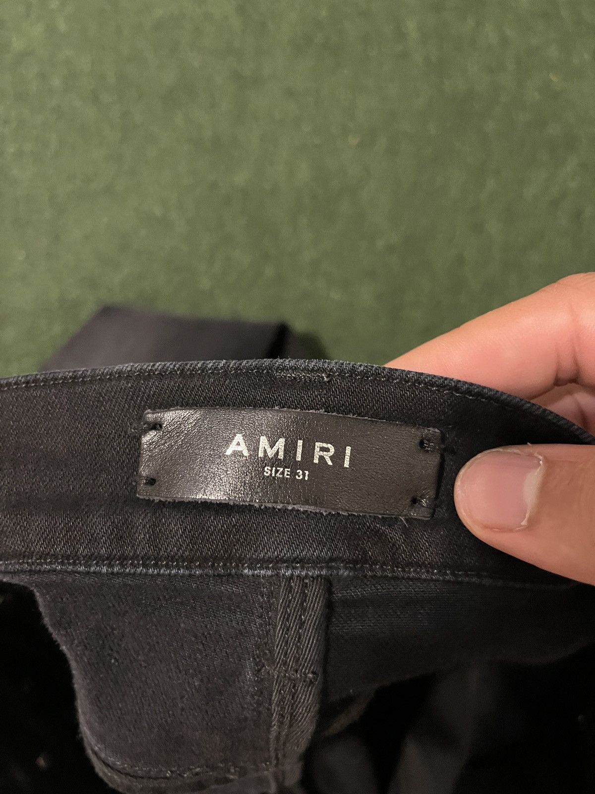 Amiri OG Amiri black stack jean with Raw Hem Rare pair size 31 Size US 31 - 5 Thumbnail