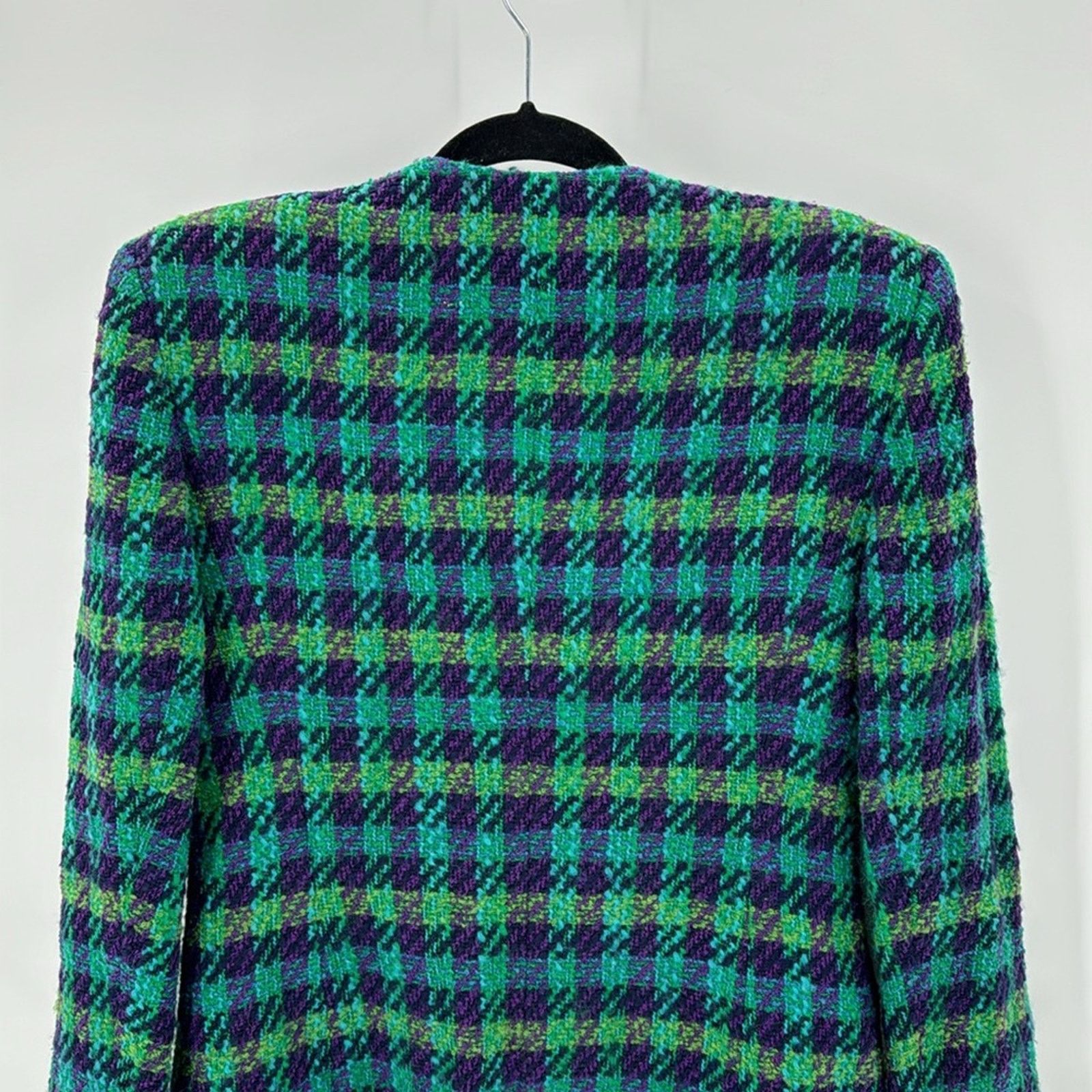 Other Dana Buchman vintage plaid wool double breasted gold buttons Size M / US 6-8 / IT 42-44 - 8 Thumbnail