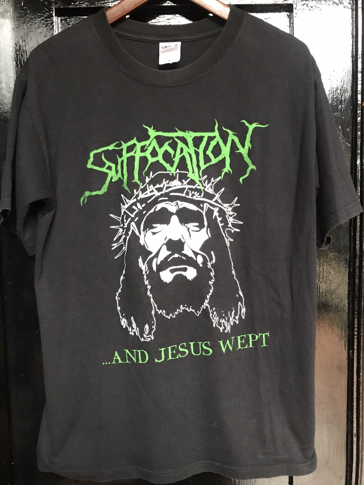 image of Band Tees x Good Music Merchandise Suffocation Dying Fetus Deicide Cannibal Corpse Band T Shirt in 