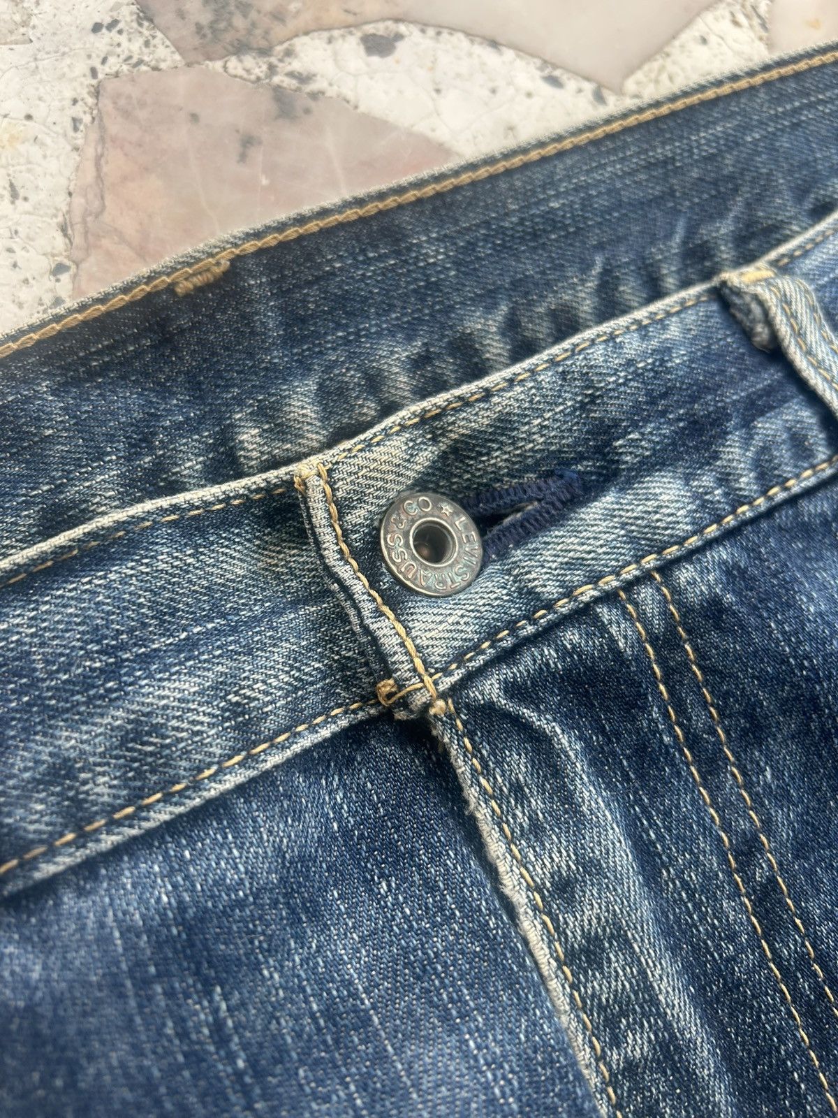 Levi's Levis 503 Vintage Japan Ripped Jeans Size US 36 / EU 52 - 6 Thumbnail
