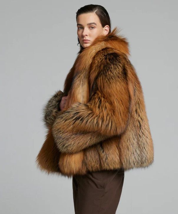 Other Women’s Cross Fox Fur Coat Size L / US 10 / IT 46 - 3 Thumbnail
