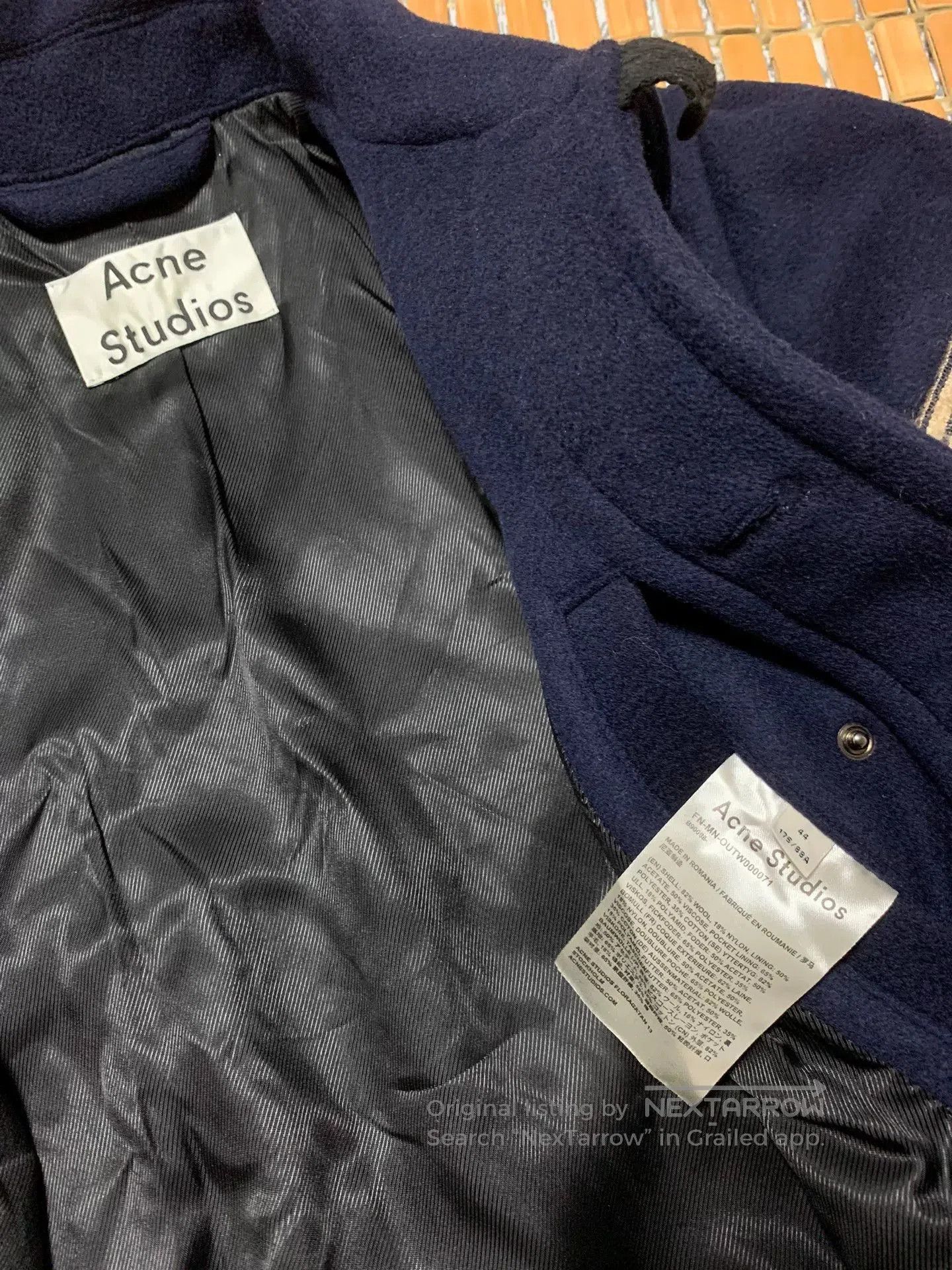 Acne Studios Acne Studios Embroidered Wool Short Coat. Size US S / EU 44-46 / 1 - 5 Thumbnail
