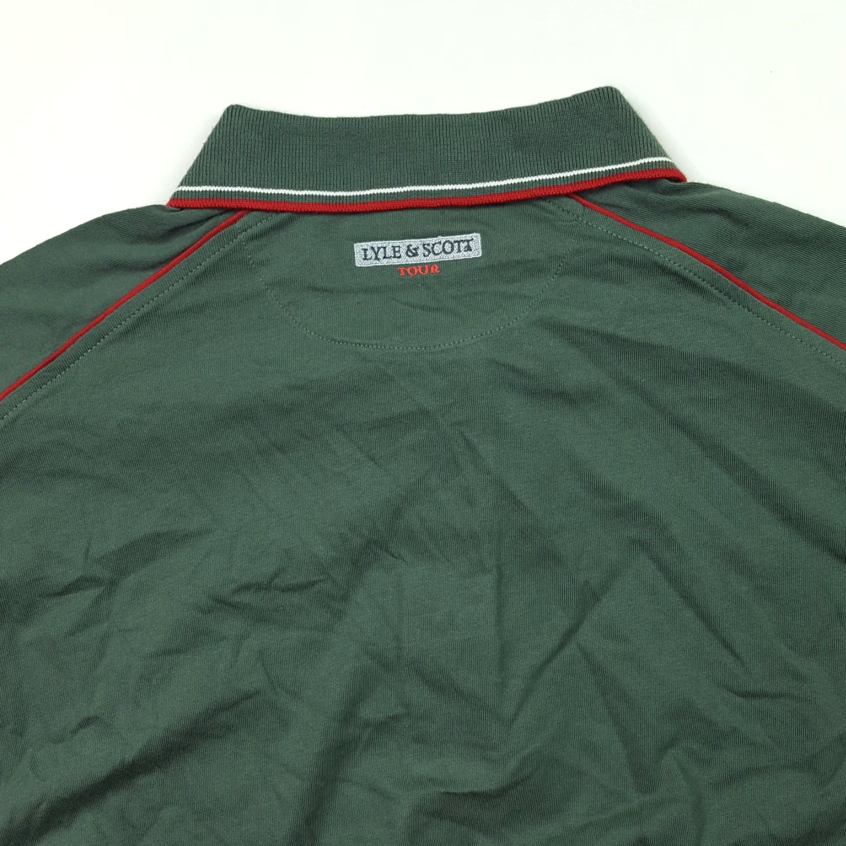 Lyle & Scott VINTAGE Lyle & Scott Golf Polo Shirt Forest Green Size L Men Regular Short Sleeve Collared Button - Knit Cotton All Seasons Logo Embroidered Size US L / EU 52-54 / 3 - 6 Thumbnail