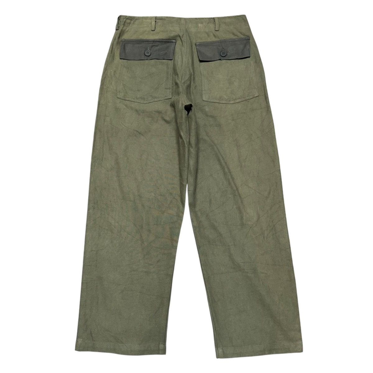 Japanese Brand Broken Base Sunfaded Fatigue Pants Size US 31 - 1 Thumbnail