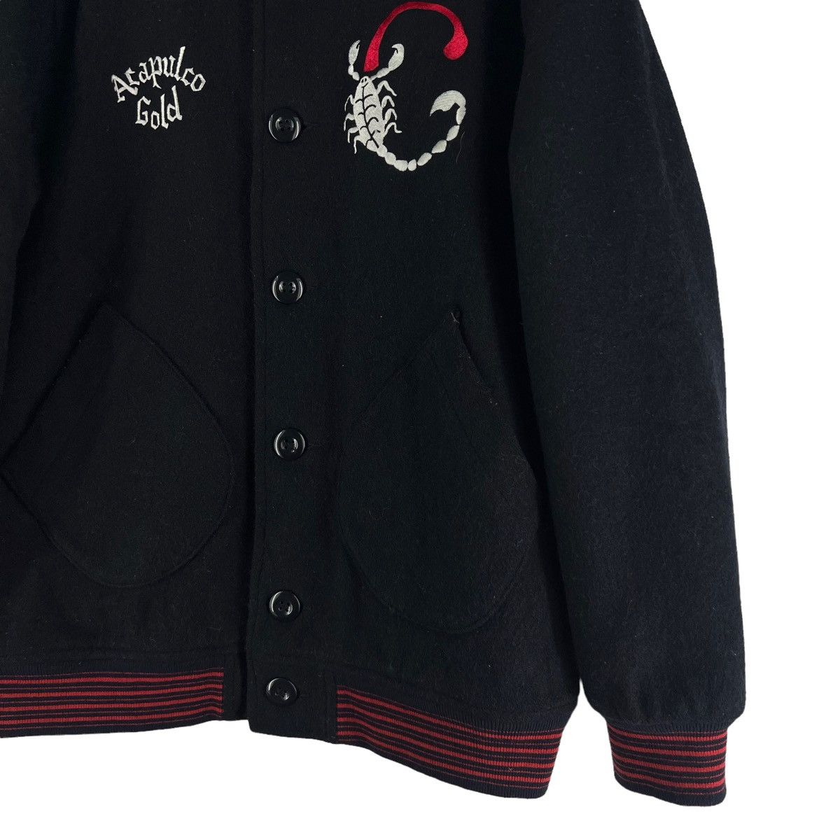Toyo Enterprises 🔥VINTAGE WOOL BOMBER JACKET ACAPULCO GOLD USA Size US L / EU 52-54 / 3 - 6 Thumbnail