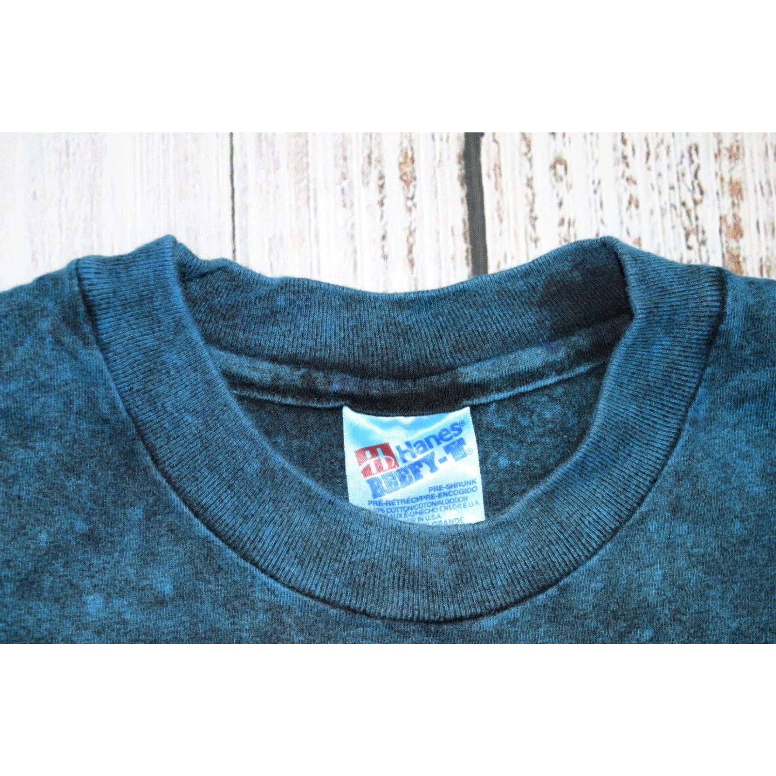Vintage VINTAGE HANES BEEFY-T SAIL BOAT T-SHIRT 2XL BLUE GRAPHIC 90s MENS Size US XXL / EU 58 / 5 - 5 Thumbnail