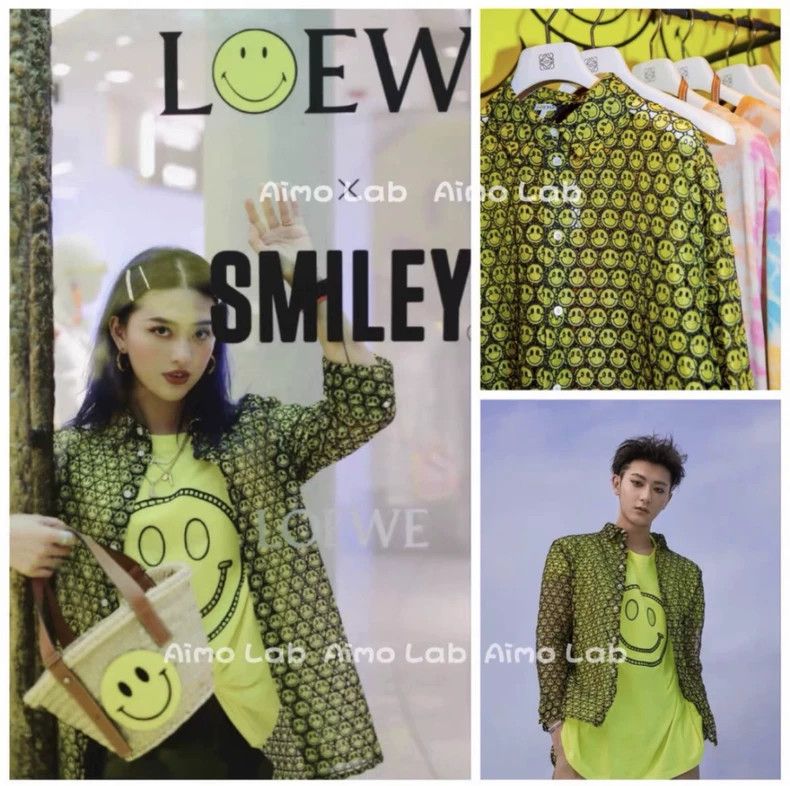 Loewe LOEWE Smiley co-branded shirt Size US XXS / EU 40 - 8 Thumbnail