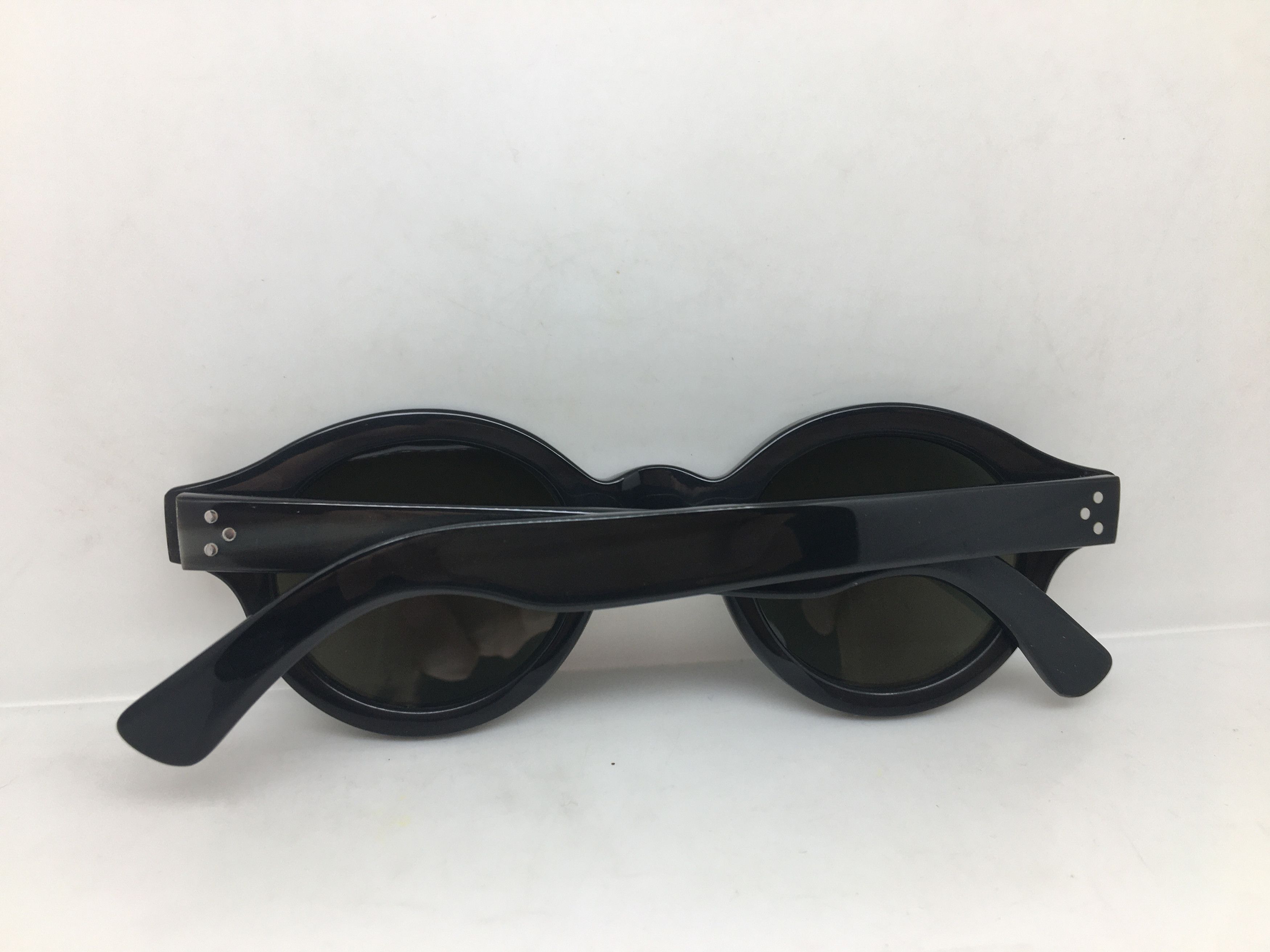 Lesca Lunetier Lesca Lunetier Genuine Horn CORBUSIER Architect Sunglasses Size ONE SIZE - 10 Thumbnail