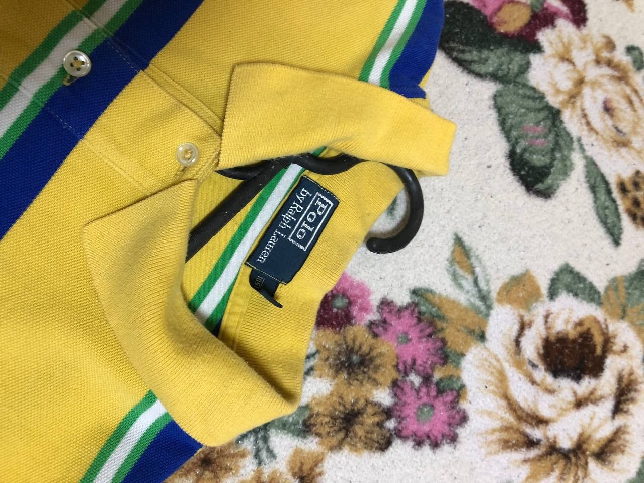 Polo Ralph Lauren Polo Ralph Lauren Yellow Stripe Cotton Polo Men's Size US XL / EU 56 / 4 - 8 Thumbnail