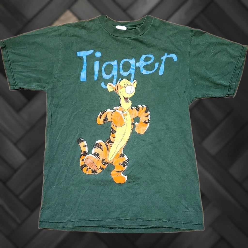 Disney Disney Tigger T Shirt Tee Size M Medium Green Pooh USA Vintage Pooh Retro Shirt Mens Size US M / EU 48-50 / 2 - 1 Thumbnail