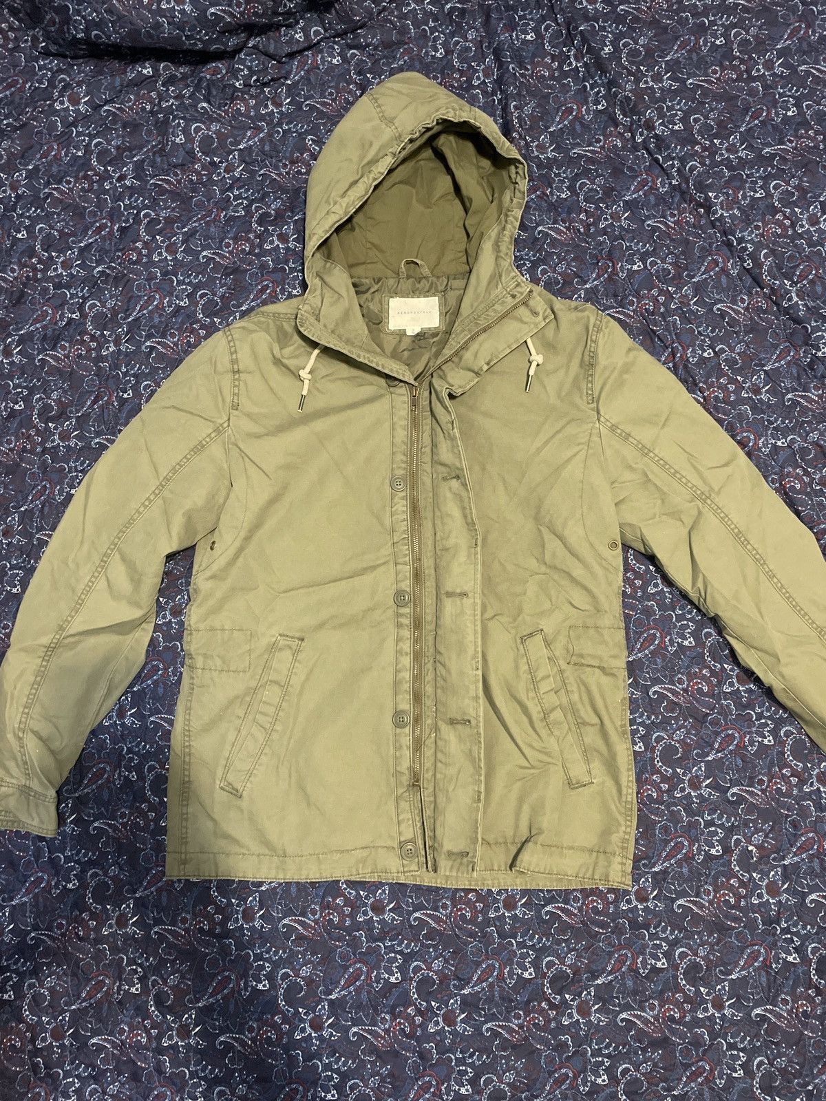 Aeropostale Aeropostale Army Green Light Coat Size US M / EU 48-50 / 2 - 1 Thumbnail